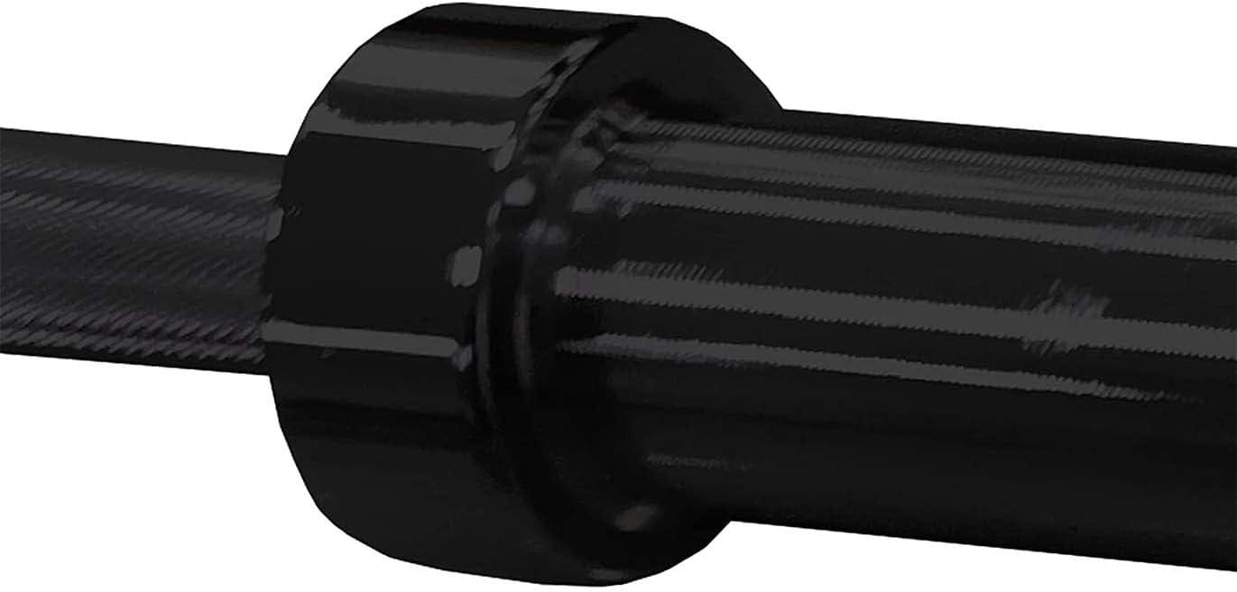 imageCAP Barbell 2Inch Olympic 7 ft Barbell Bars  Multiple OptionsBlack
