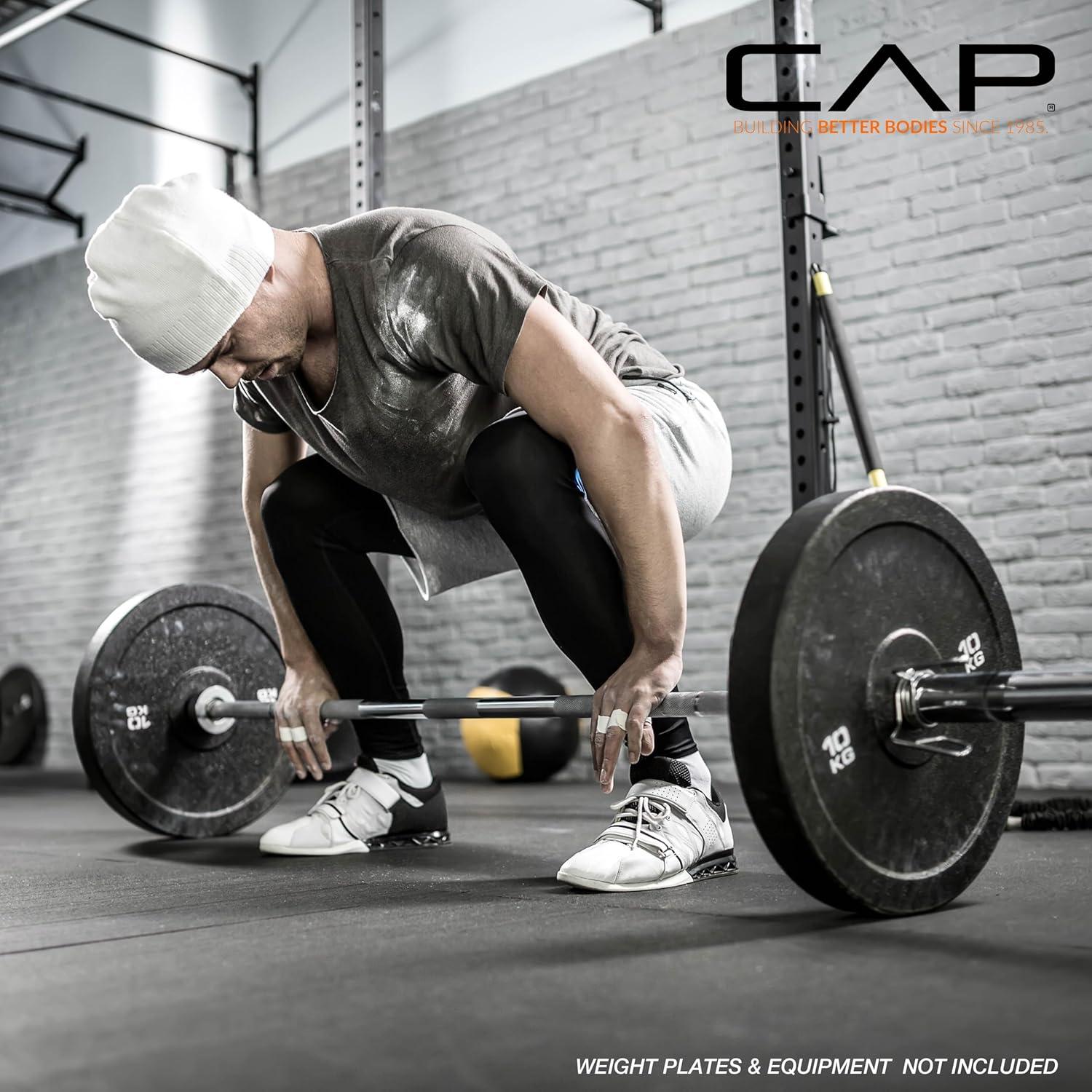 imageCAP Barbell 2Inch Olympic 7 ft Barbell Bars  Multiple OptionsChrome