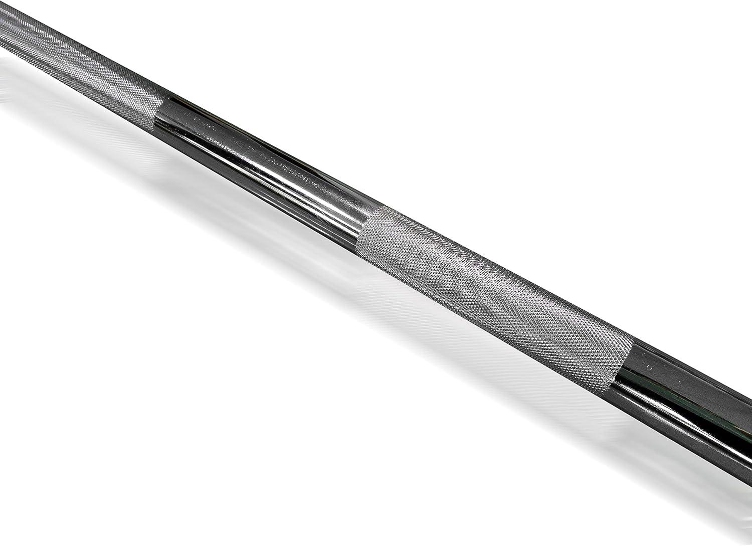 imageCAP Barbell 2Inch Olympic 7 ft Barbell Bars  Multiple OptionsChrome