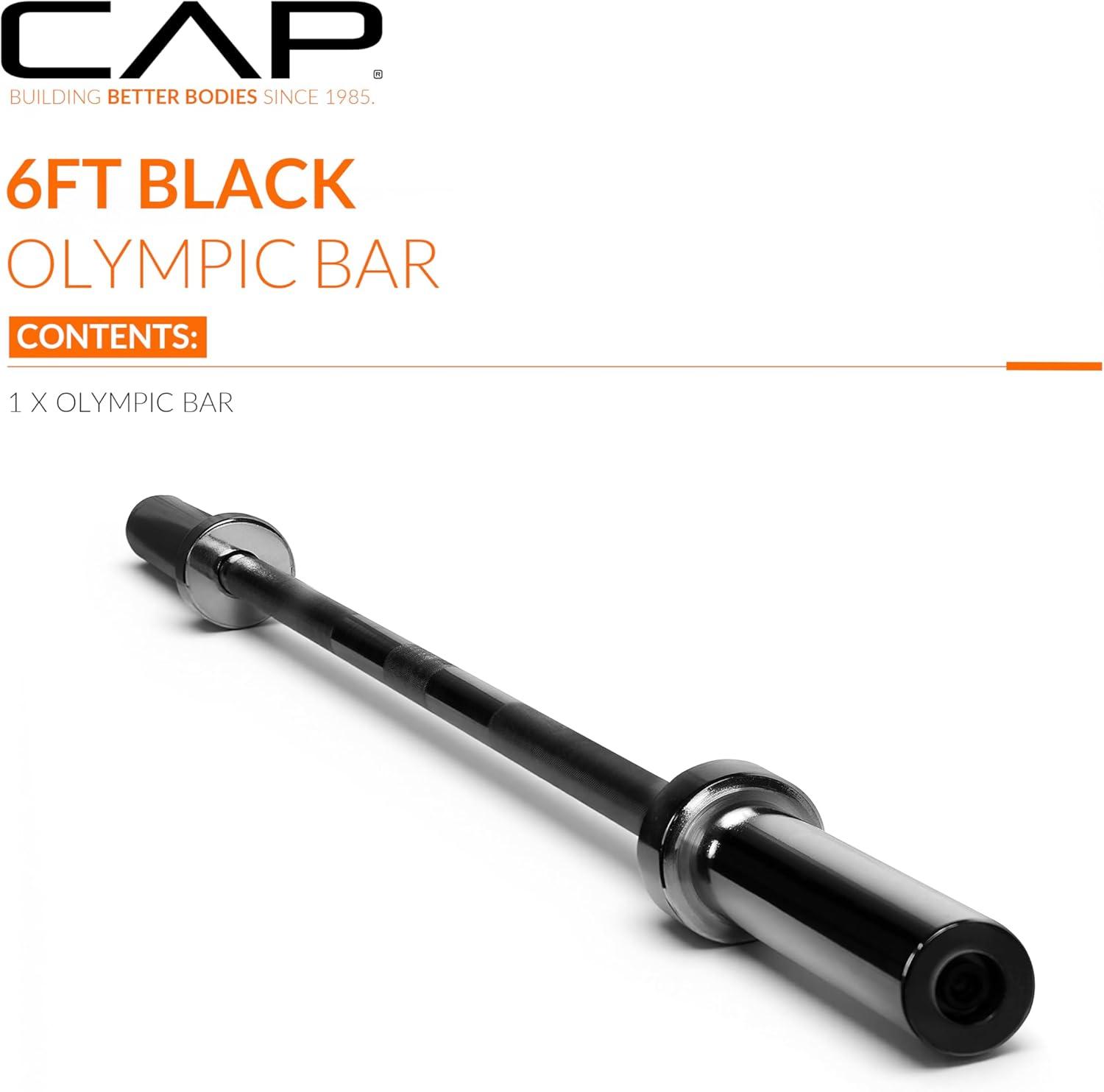 imageCAP Barbell 2Inch Olympic Barbell Bars  5 ft 6 ft ampamp 7 ft  Multiple OptionsClassic