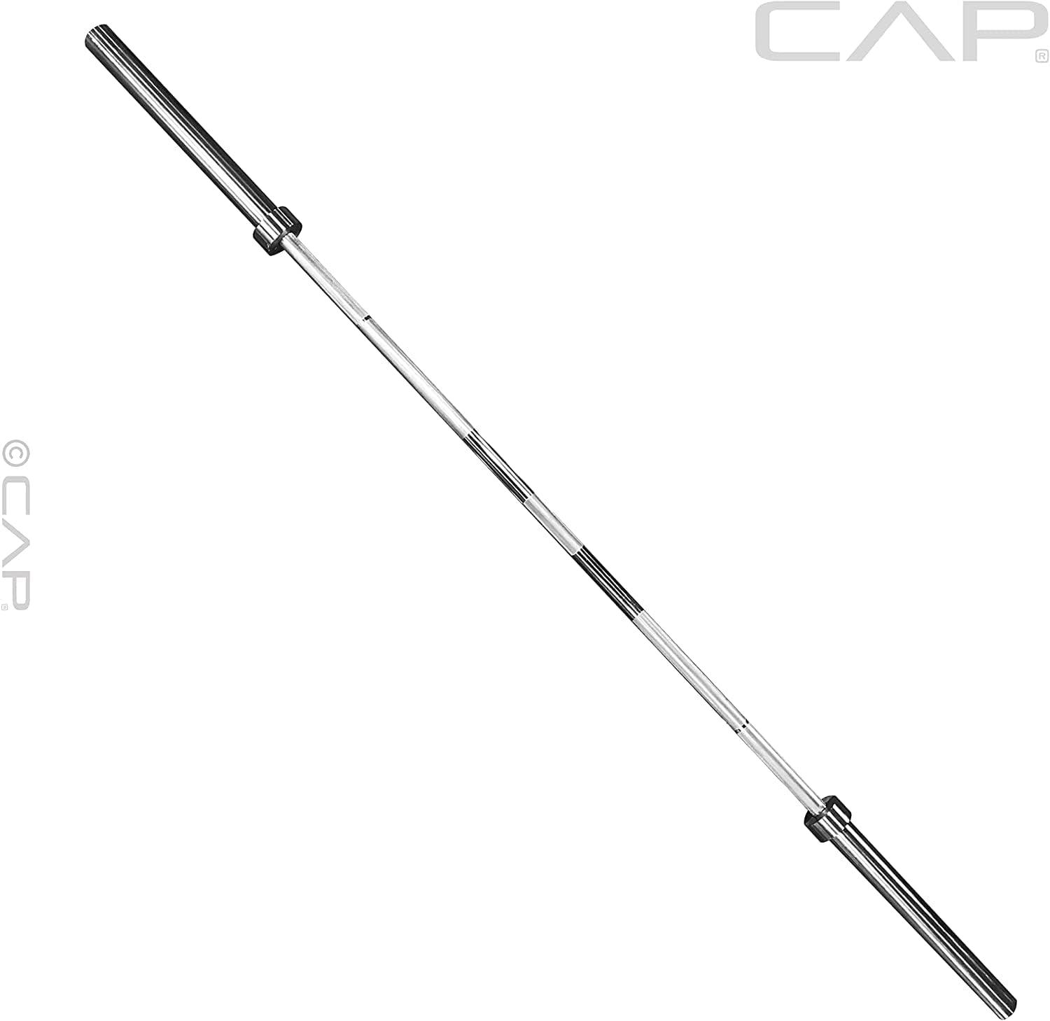 imageCAP Barbell 2Inch Olympic Barbell Bars  5 ft 6 ft ampamp 7 ft  Multiple OptionsElite
