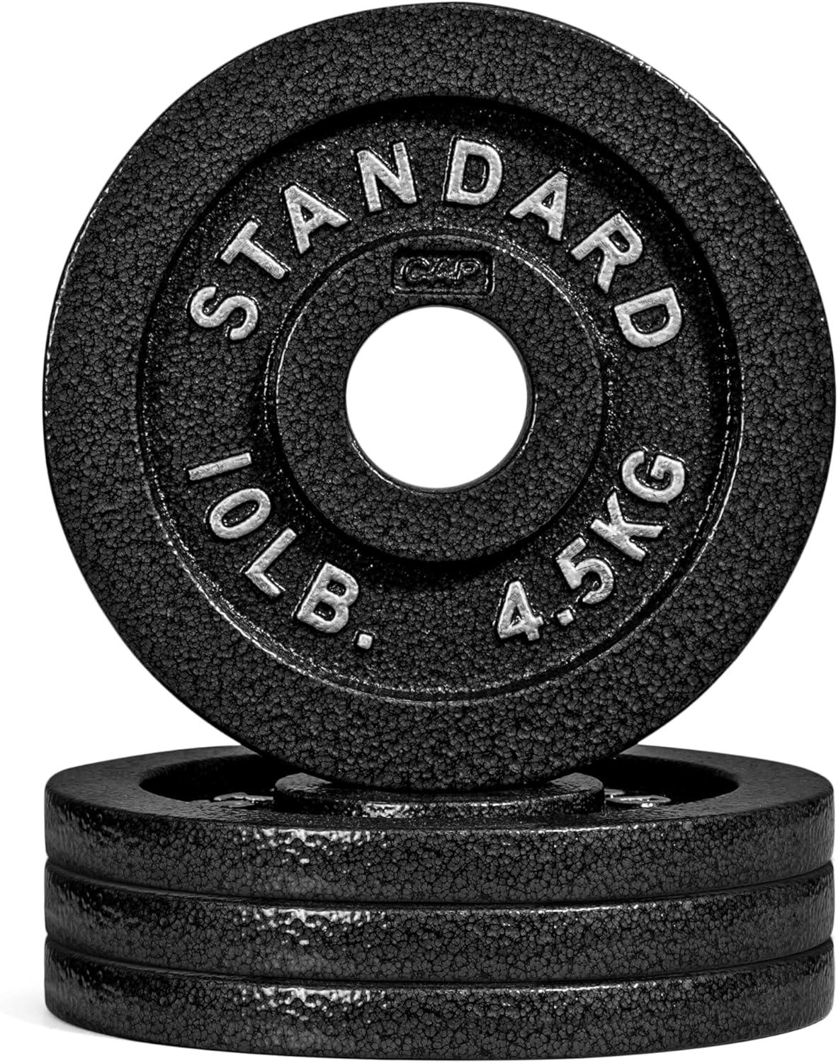 imageCAP Barbell 2Inch Olympic Weight Plate  Multiple OptionsClassic  Black