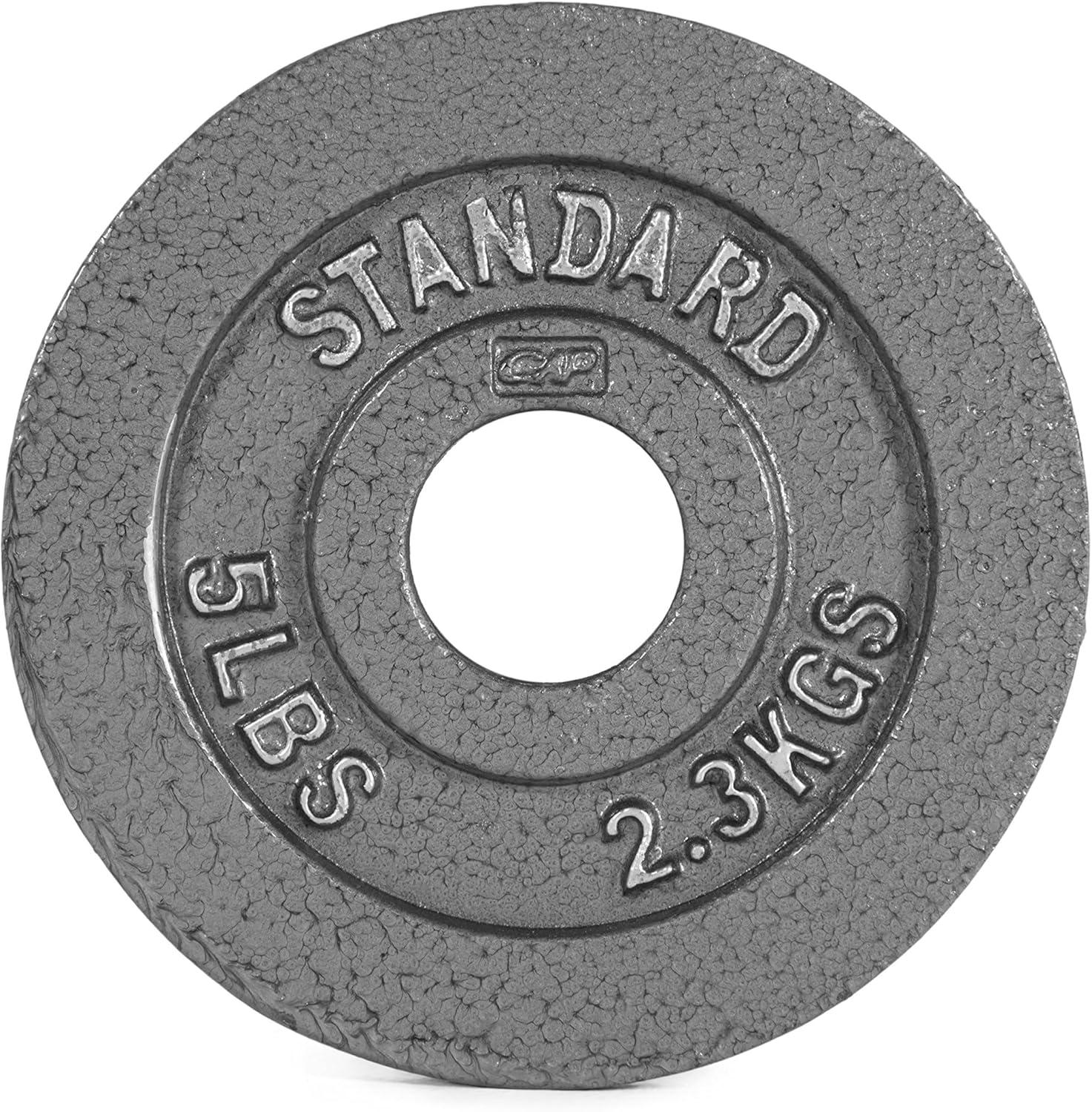imageCAP Barbell 2Inch Olympic Weight Plate  Multiple OptionsClassic  Grey