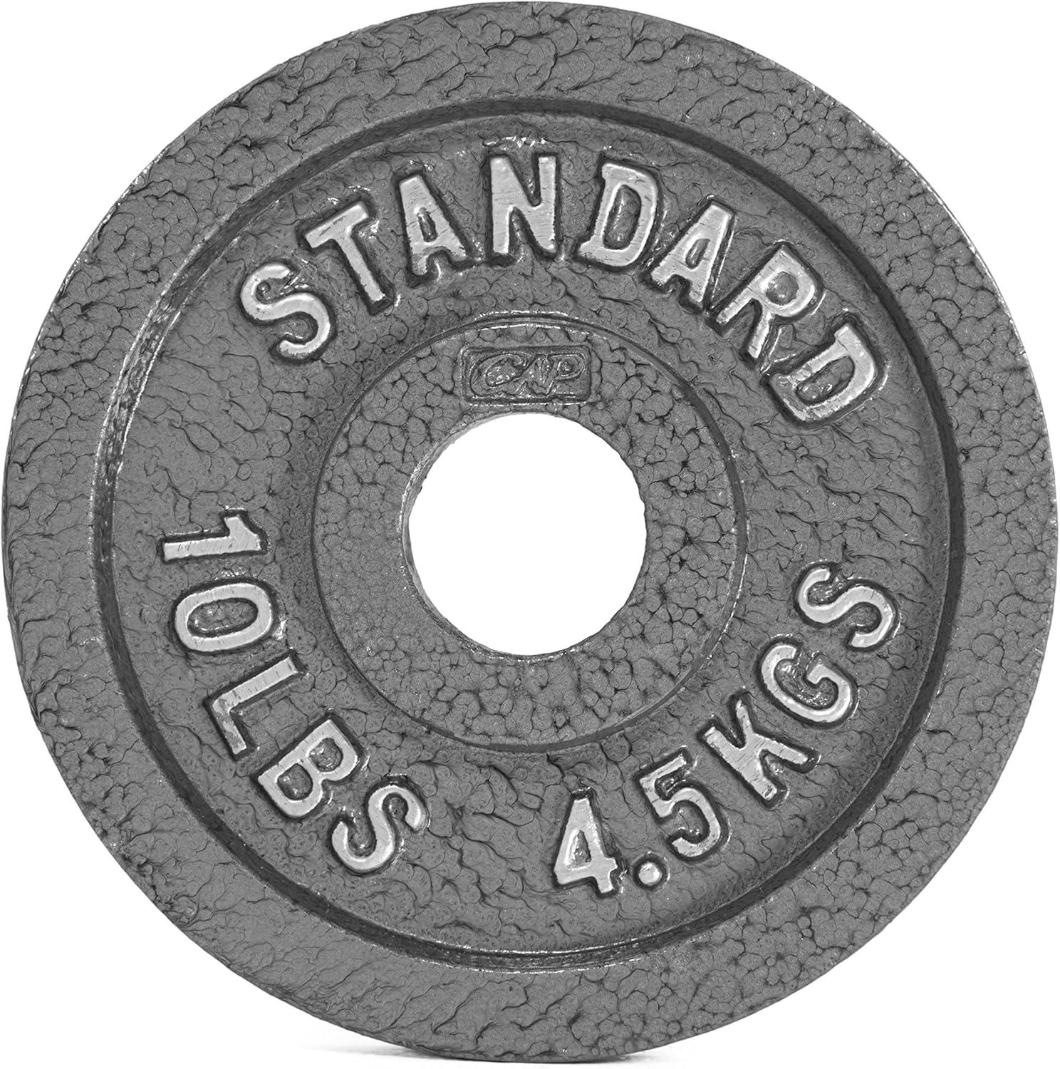 imageCAP Barbell 2Inch Olympic Weight Plate  Multiple OptionsClassic  Grey