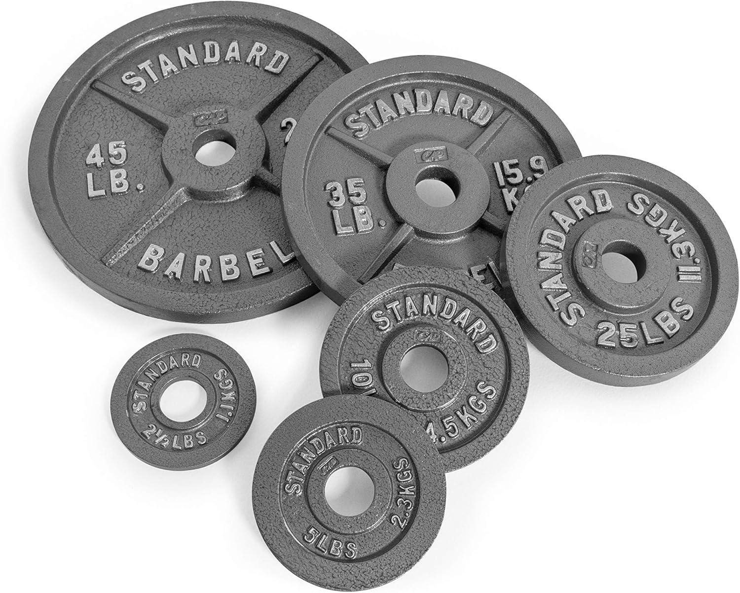imageCAP Barbell 2Inch Olympic Weight Plate  Multiple OptionsClassic  Grey