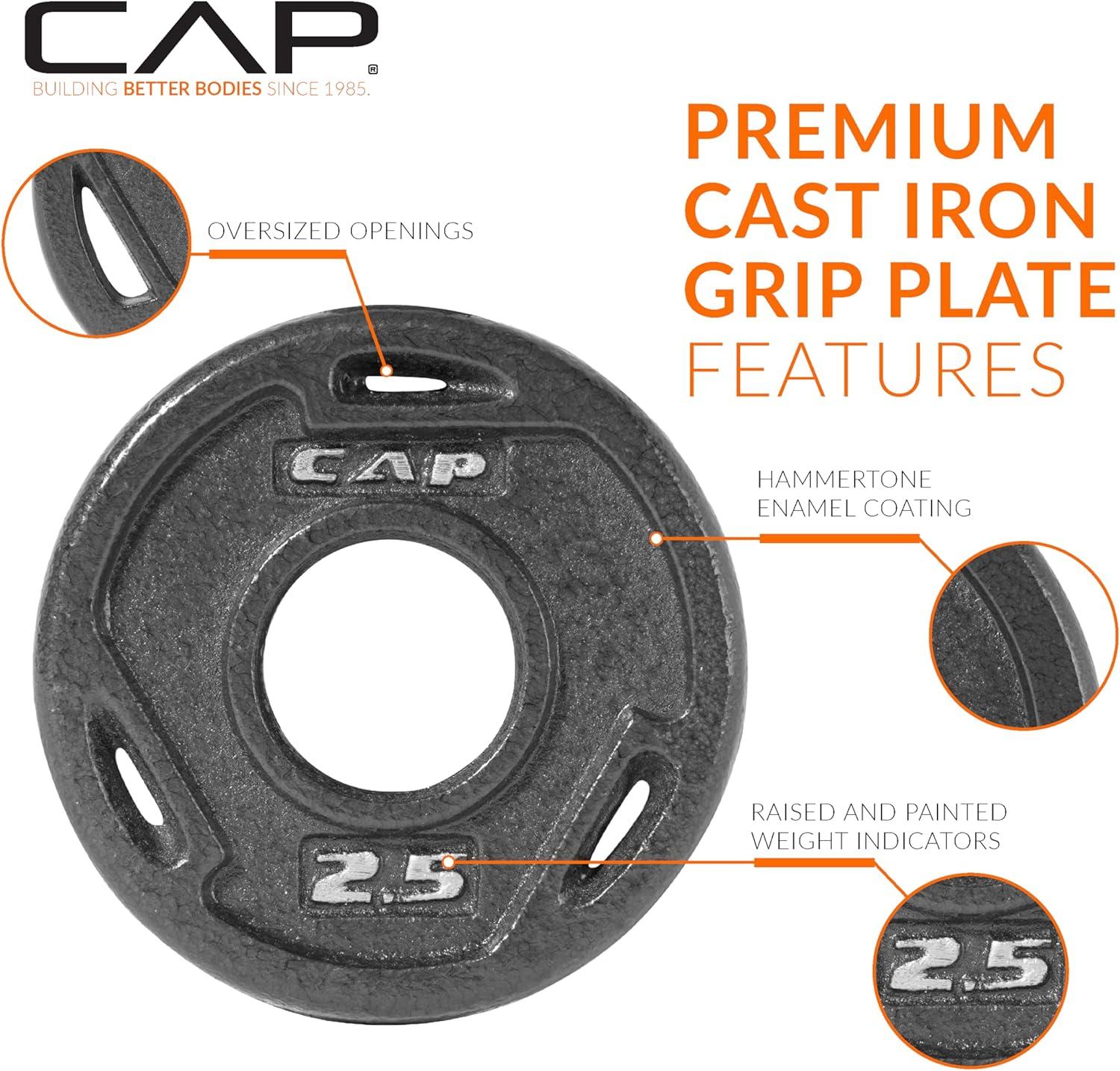 imageCAP Barbell 2Inch Olympic Weight Plate  Multiple OptionsElite