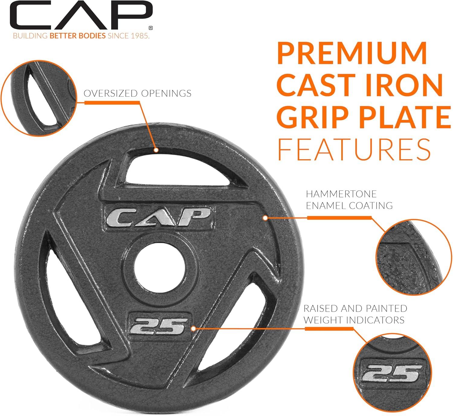 imageCAP Barbell 2Inch Olympic Weight Plate  Multiple OptionsElite