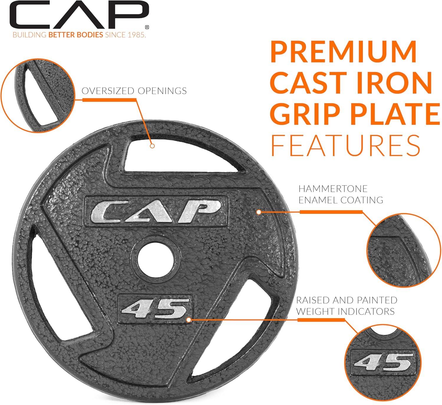 imageCAP Barbell 2Inch Olympic Weight Plate  Multiple OptionsElite
