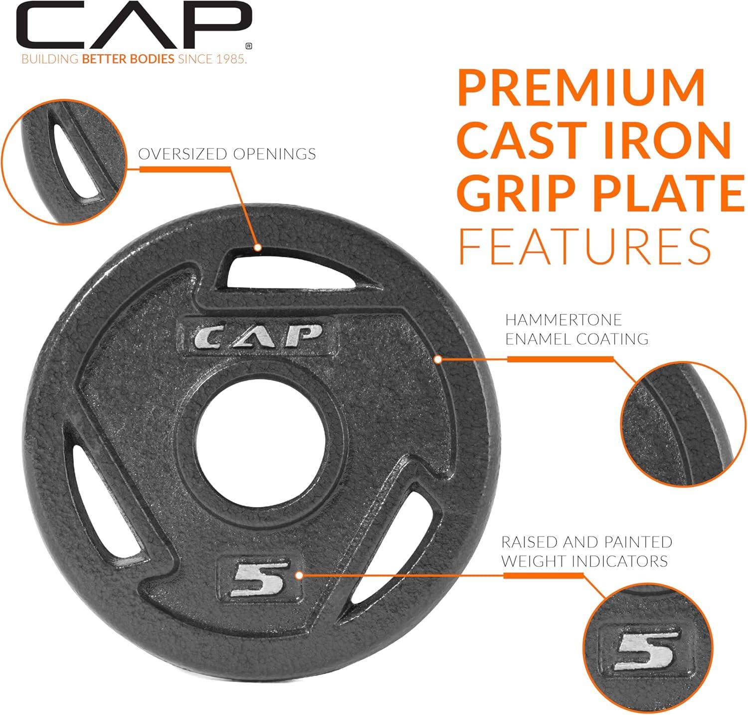 imageCAP Barbell 2Inch Olympic Weight Plate  Multiple OptionsElite