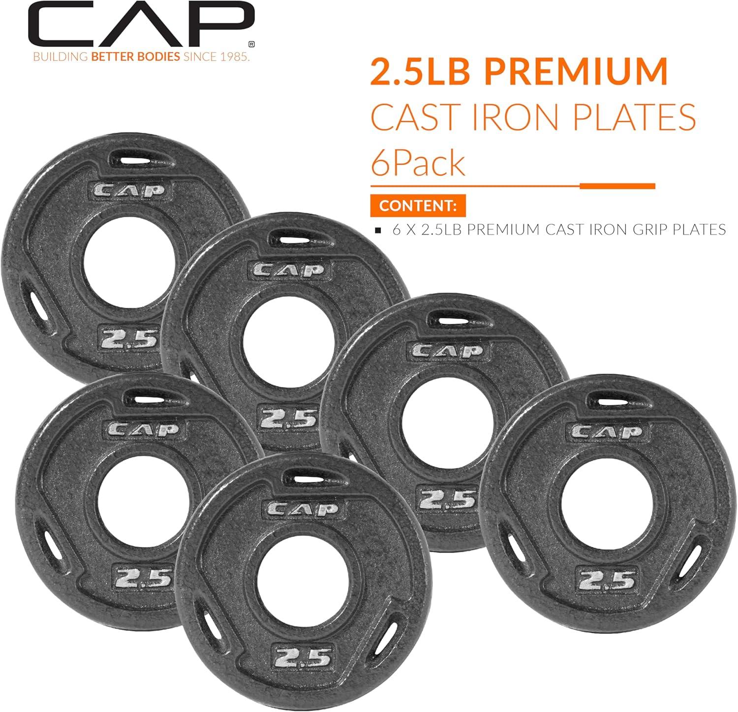 imageCAP Barbell 2Inch Olympic Weight Plate  Multiple OptionsElite