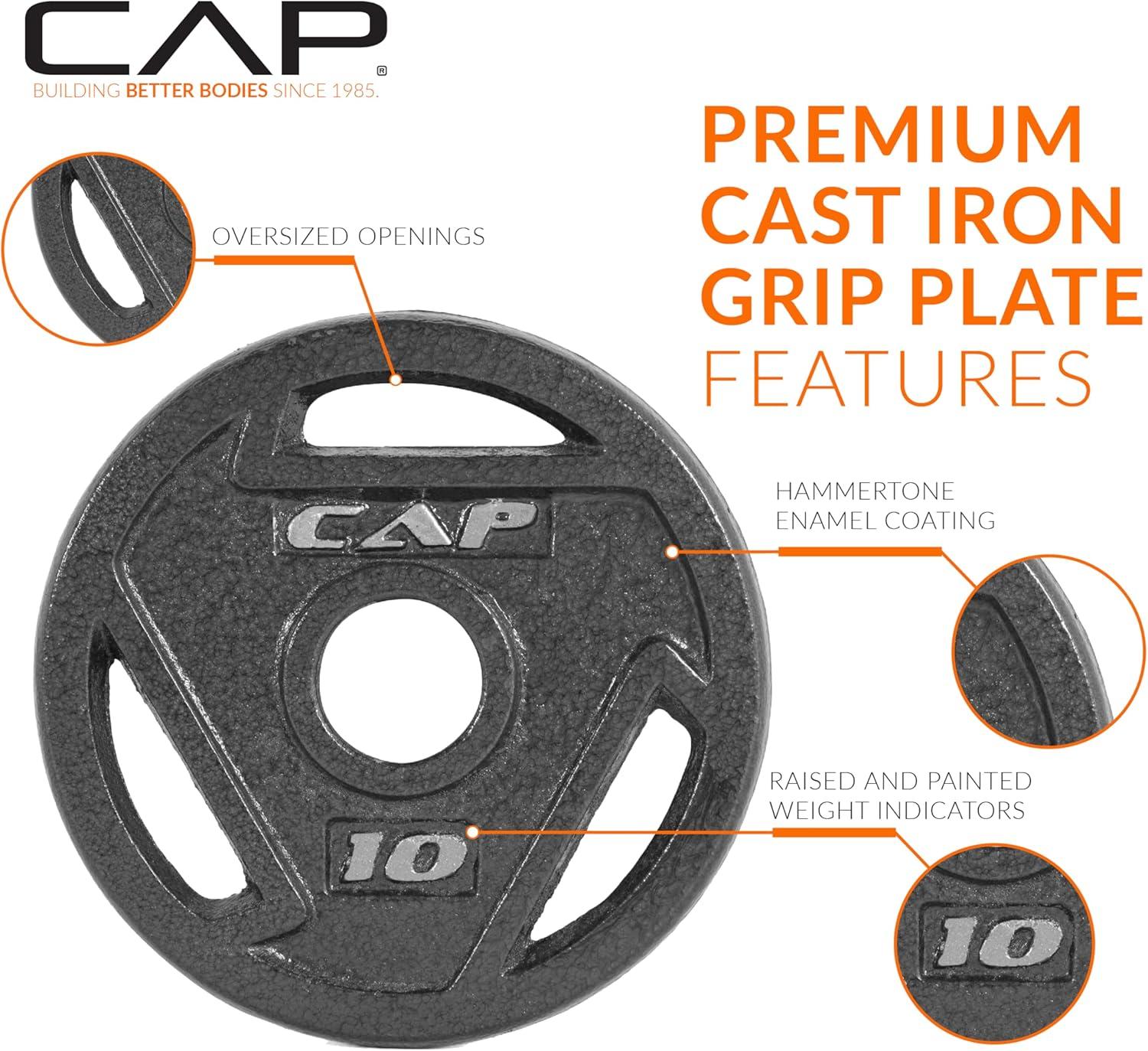 imageCAP Barbell 2Inch Olympic Weight Plate  Multiple OptionsElite