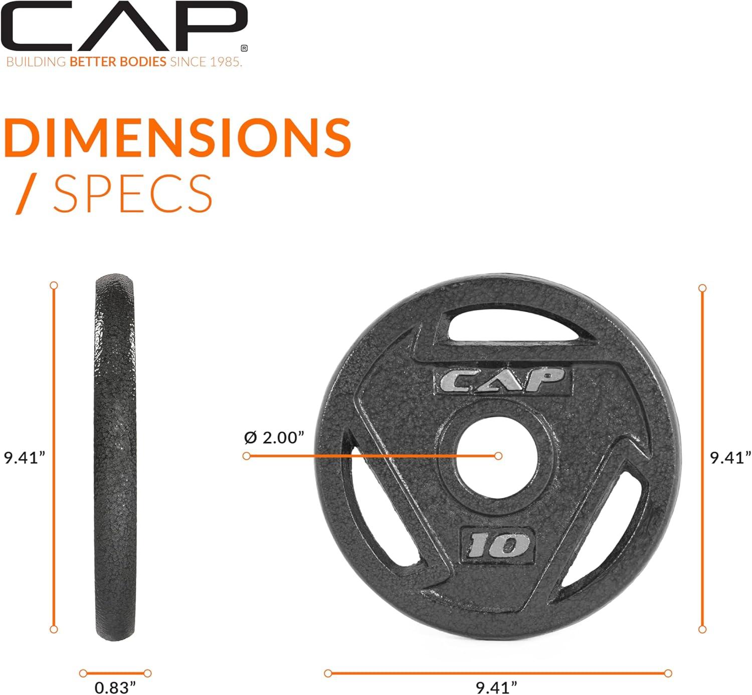 imageCAP Barbell 2Inch Olympic Weight Plate  Multiple OptionsElite