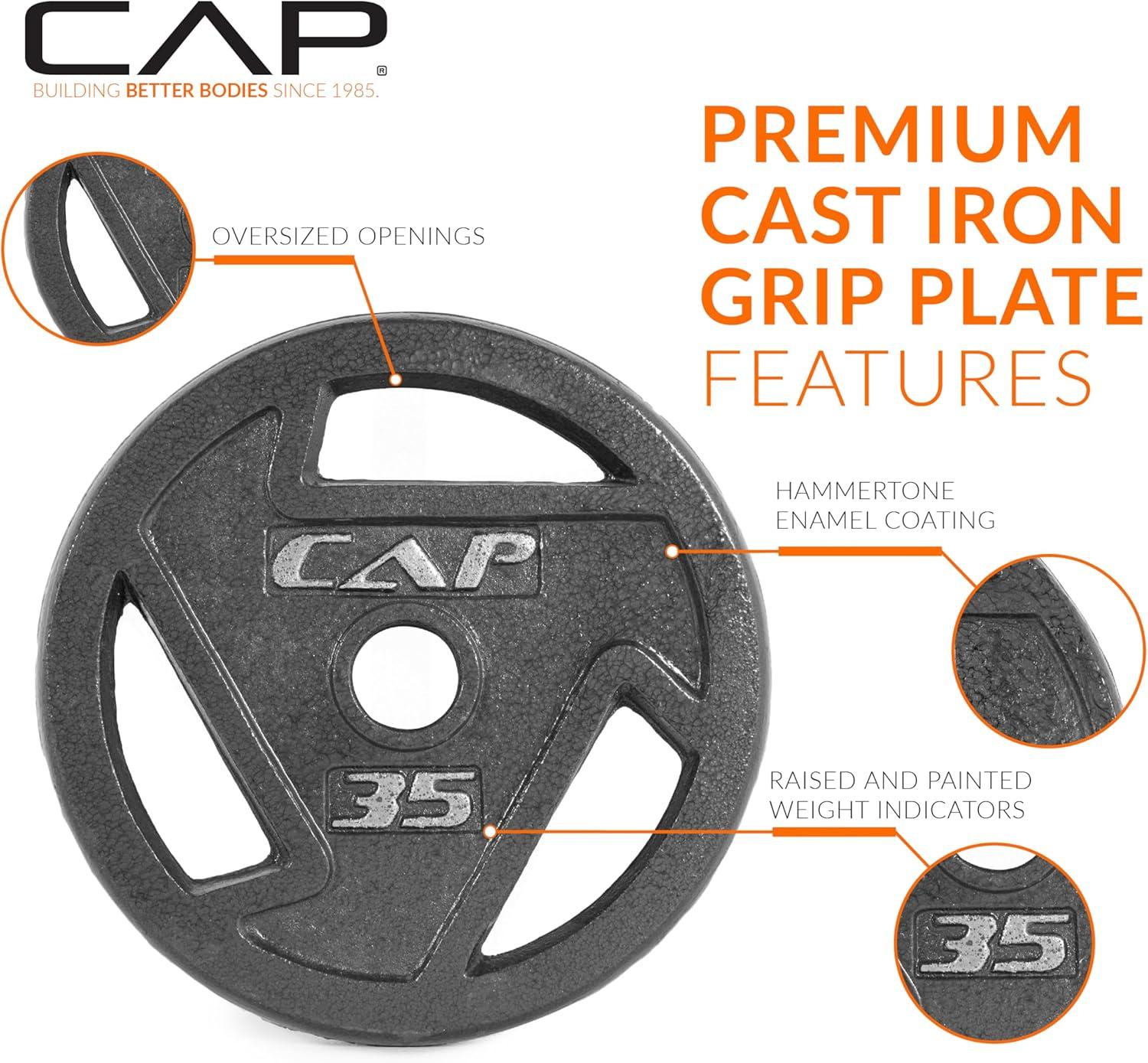 imageCAP Barbell 2Inch Olympic Weight Plate  Multiple OptionsElite