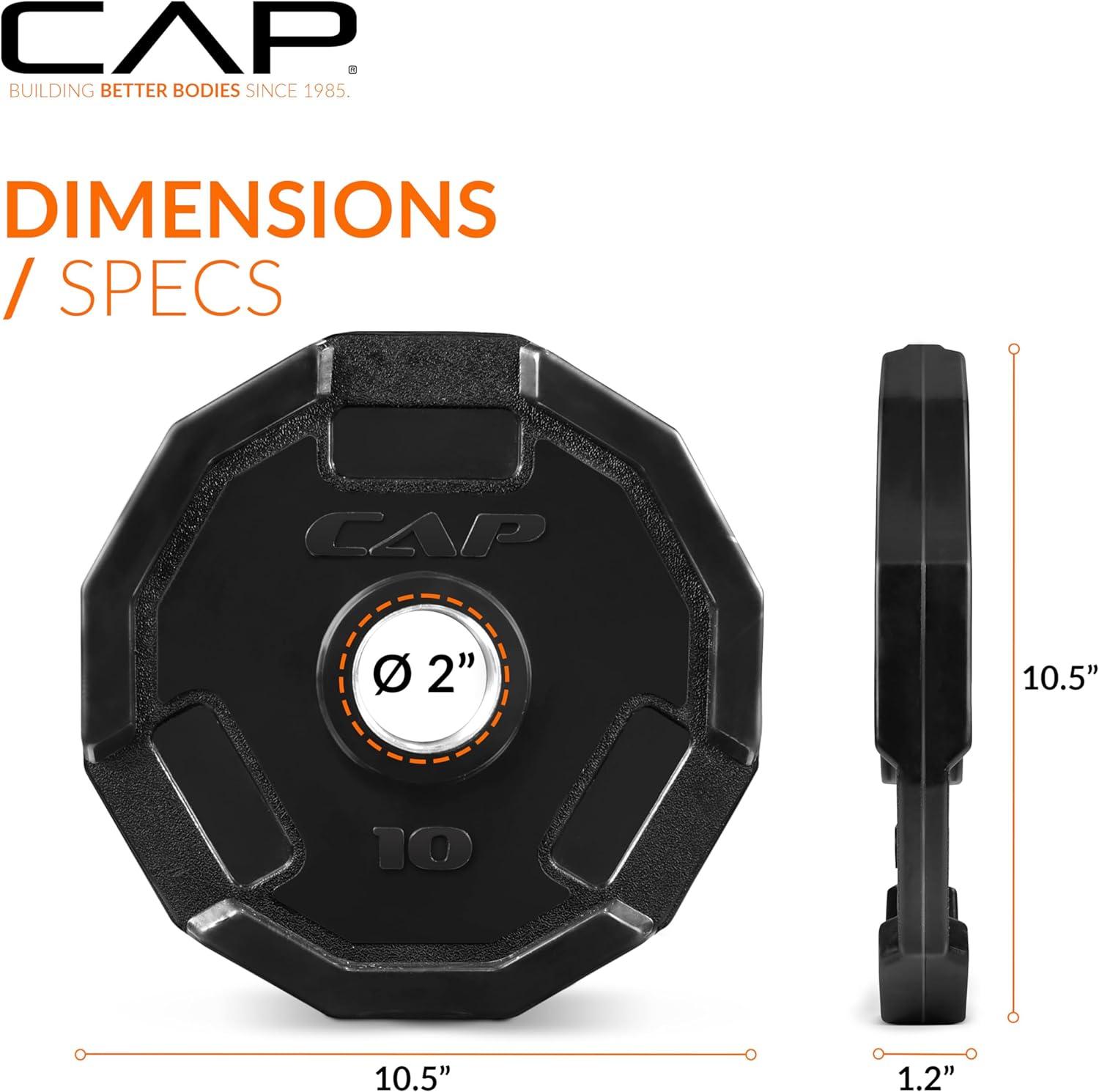 imageCAP Barbell 2Inch Olympic Weight Plate  Multiple OptionsPro