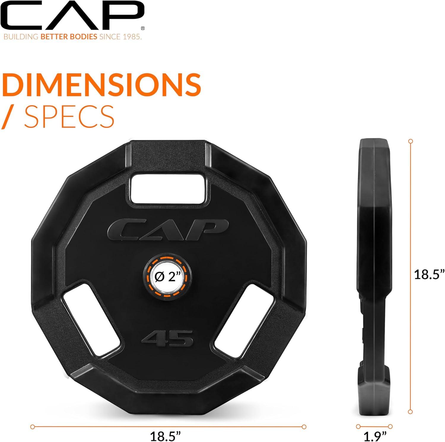 imageCAP Barbell 2Inch Olympic Weight Plate  Multiple OptionsPro