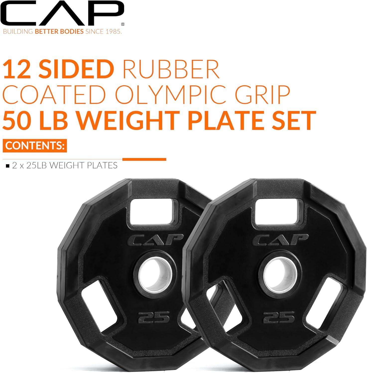 imageCAP Barbell 2Inch Olympic Weight Plate  Multiple OptionsPro