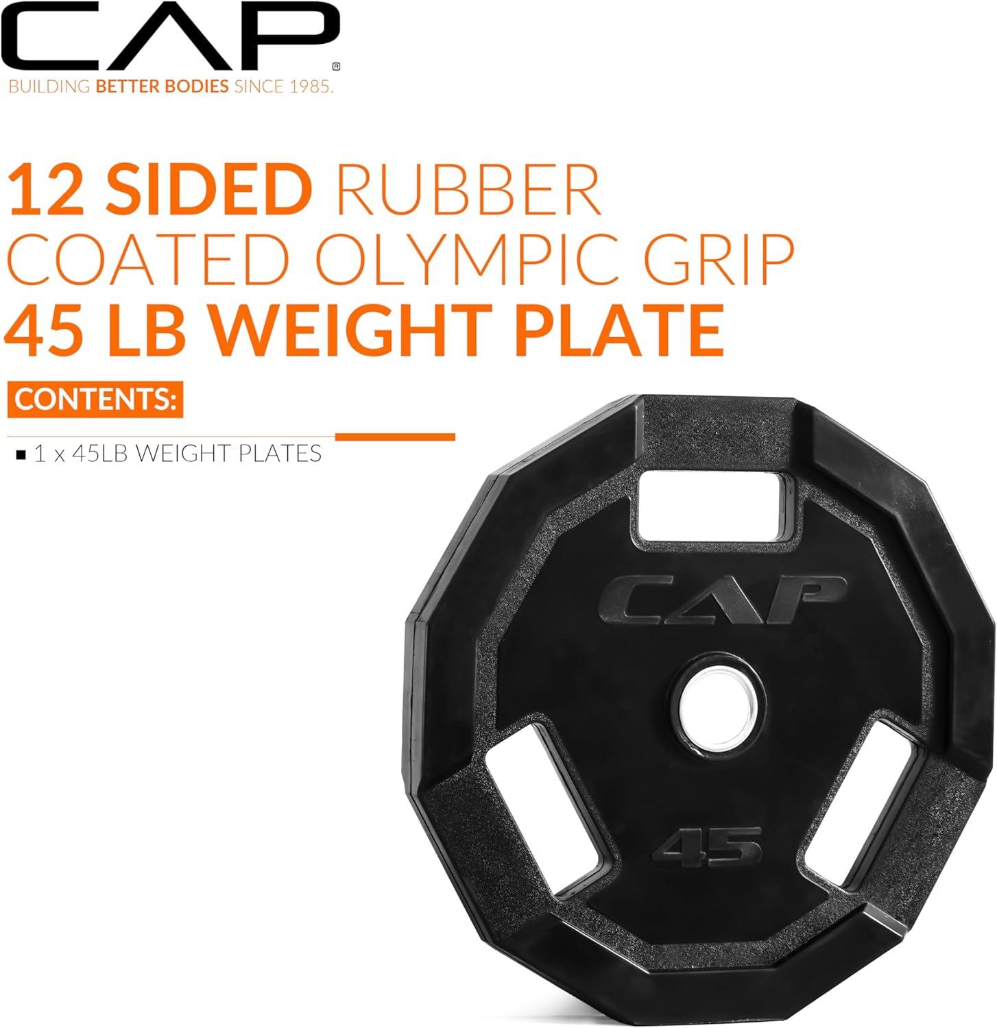 imageCAP Barbell 2Inch Olympic Weight Plate  Multiple OptionsPro