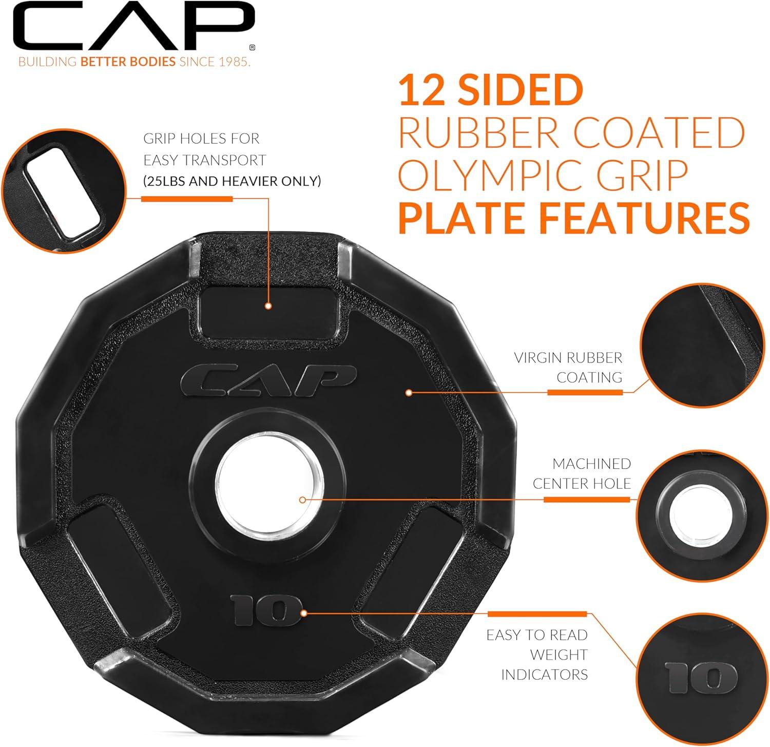 imageCAP Barbell 2Inch Olympic Weight Plate  Multiple OptionsPro