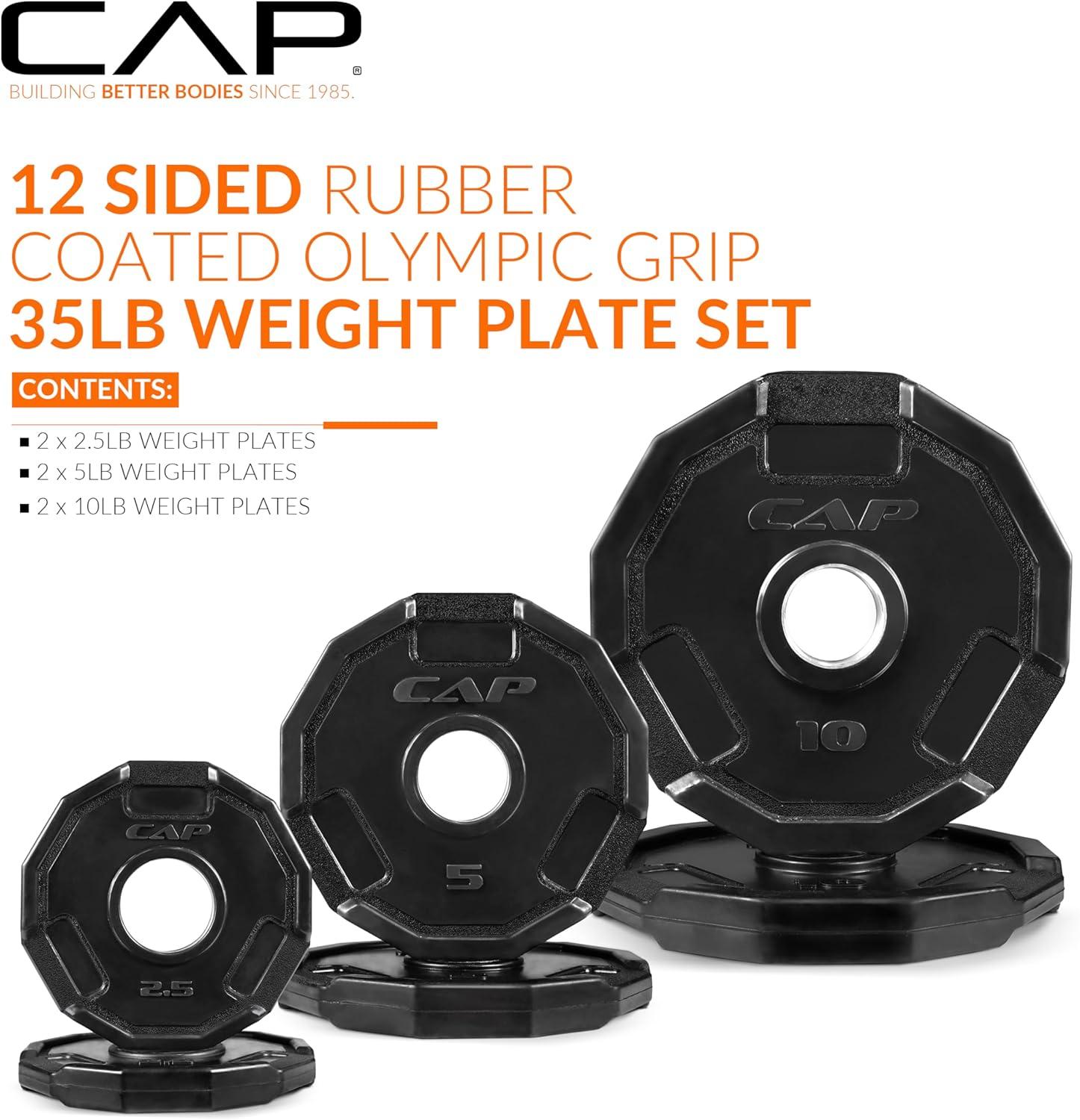 imageCAP Barbell 2Inch Olympic Weight Plate  Multiple OptionsPro