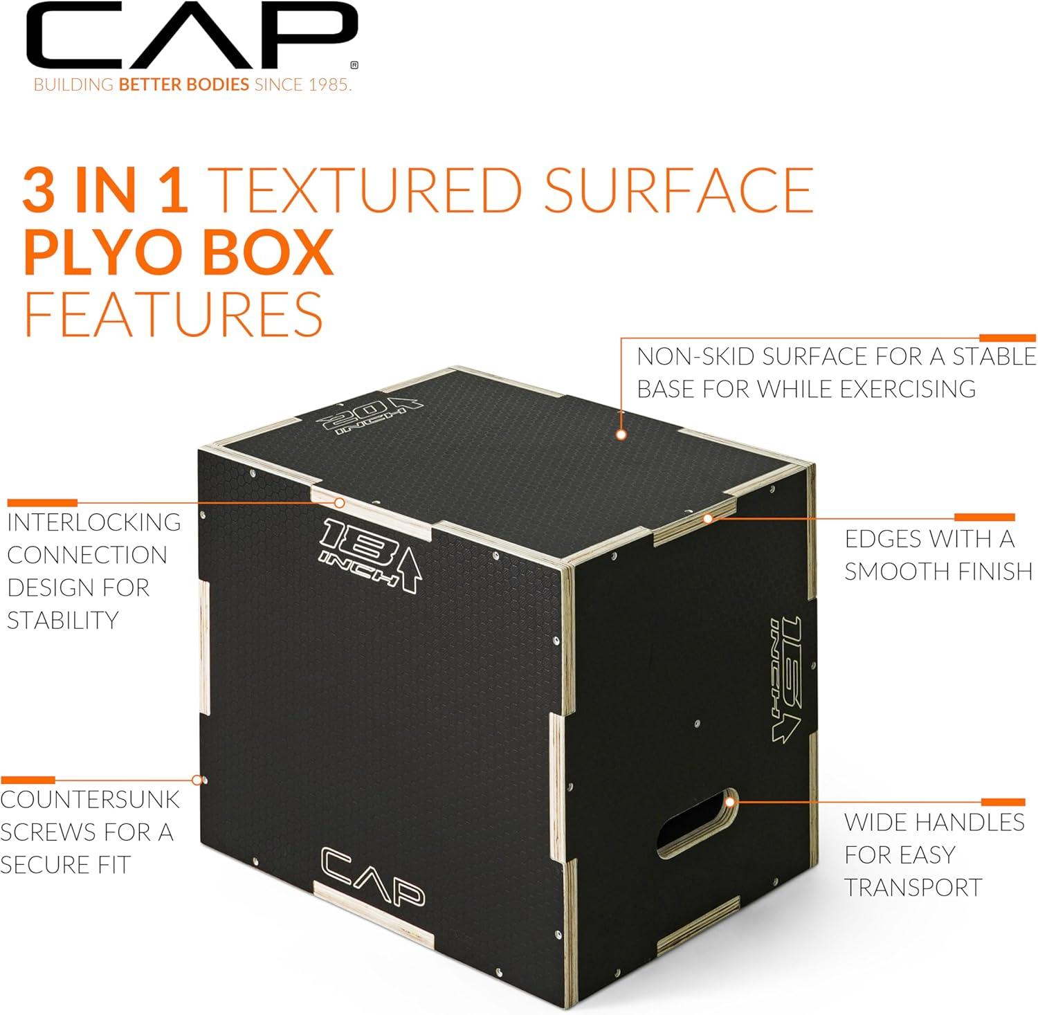 imageCAP Barbell 3in1 Plyometric Box  Multiple Styles and SizesNONSLIP