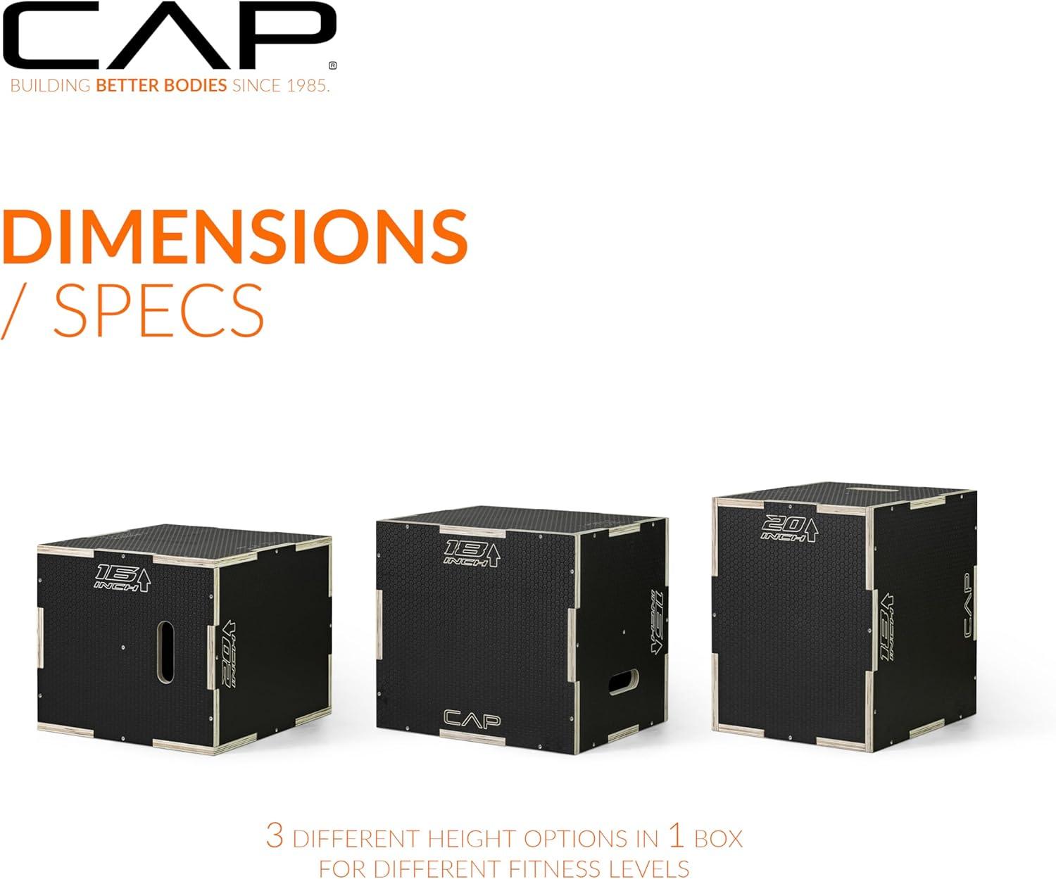 imageCAP Barbell 3in1 Plyometric Box  Multiple Styles and SizesNONSLIP