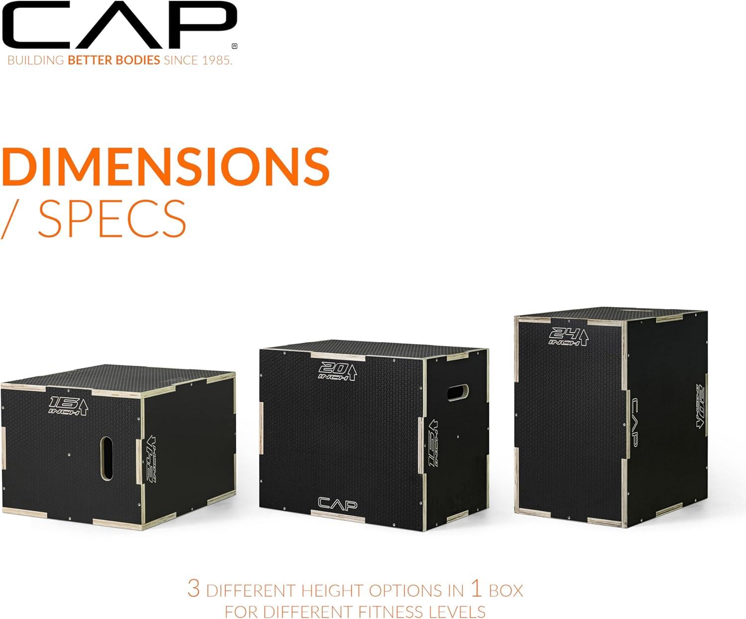 imageCAP Barbell 3in1 Plyometric Box  Multiple Styles and SizesNONSLIP