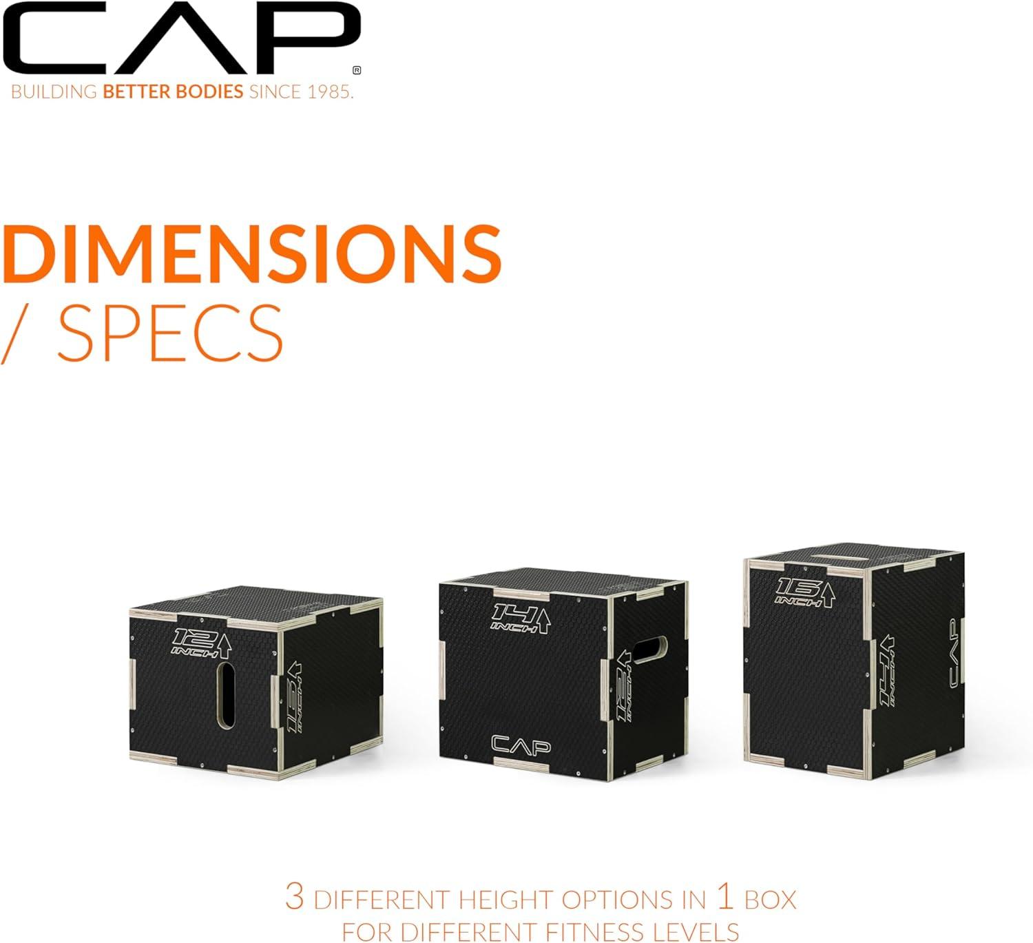 imageCAP Barbell 3in1 Plyometric Box  Multiple Styles and SizesNONSLIP