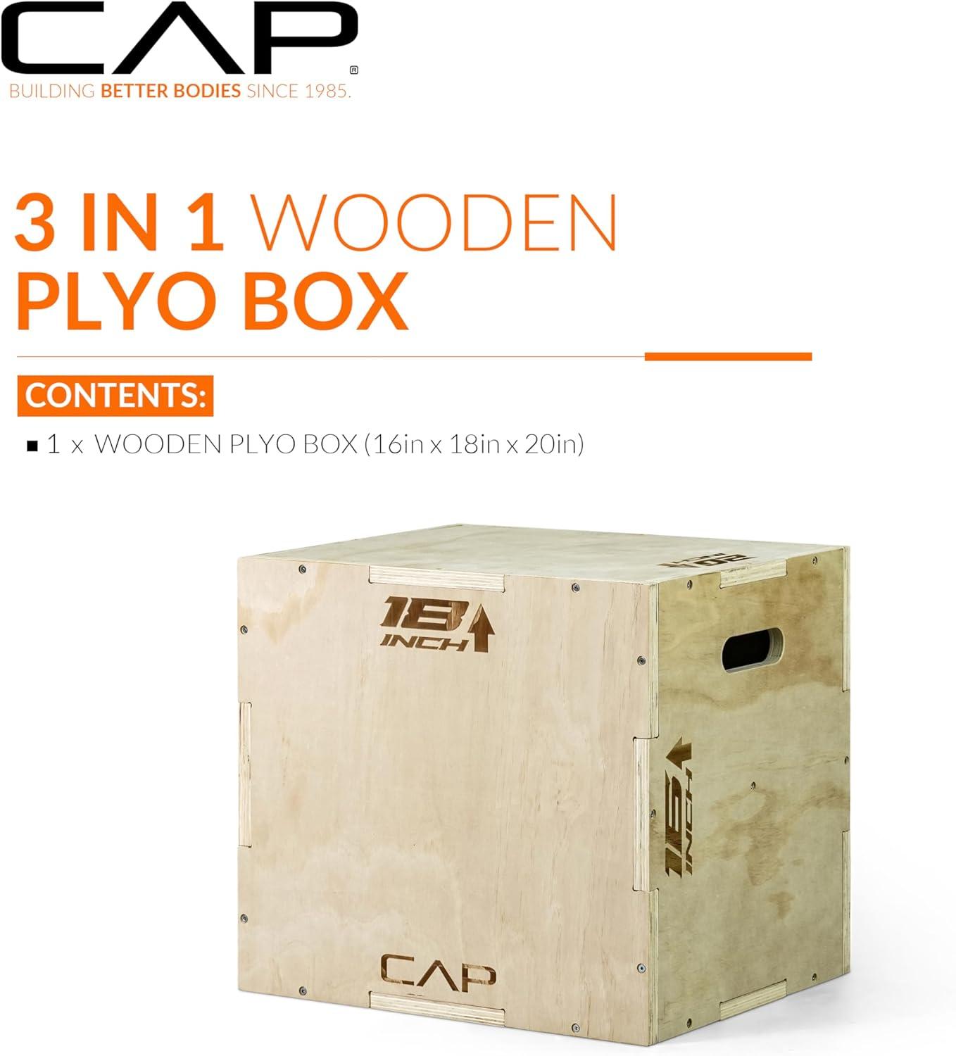 imageCAP Barbell 3in1 Plyometric Box  Multiple Styles and SizesWOOD