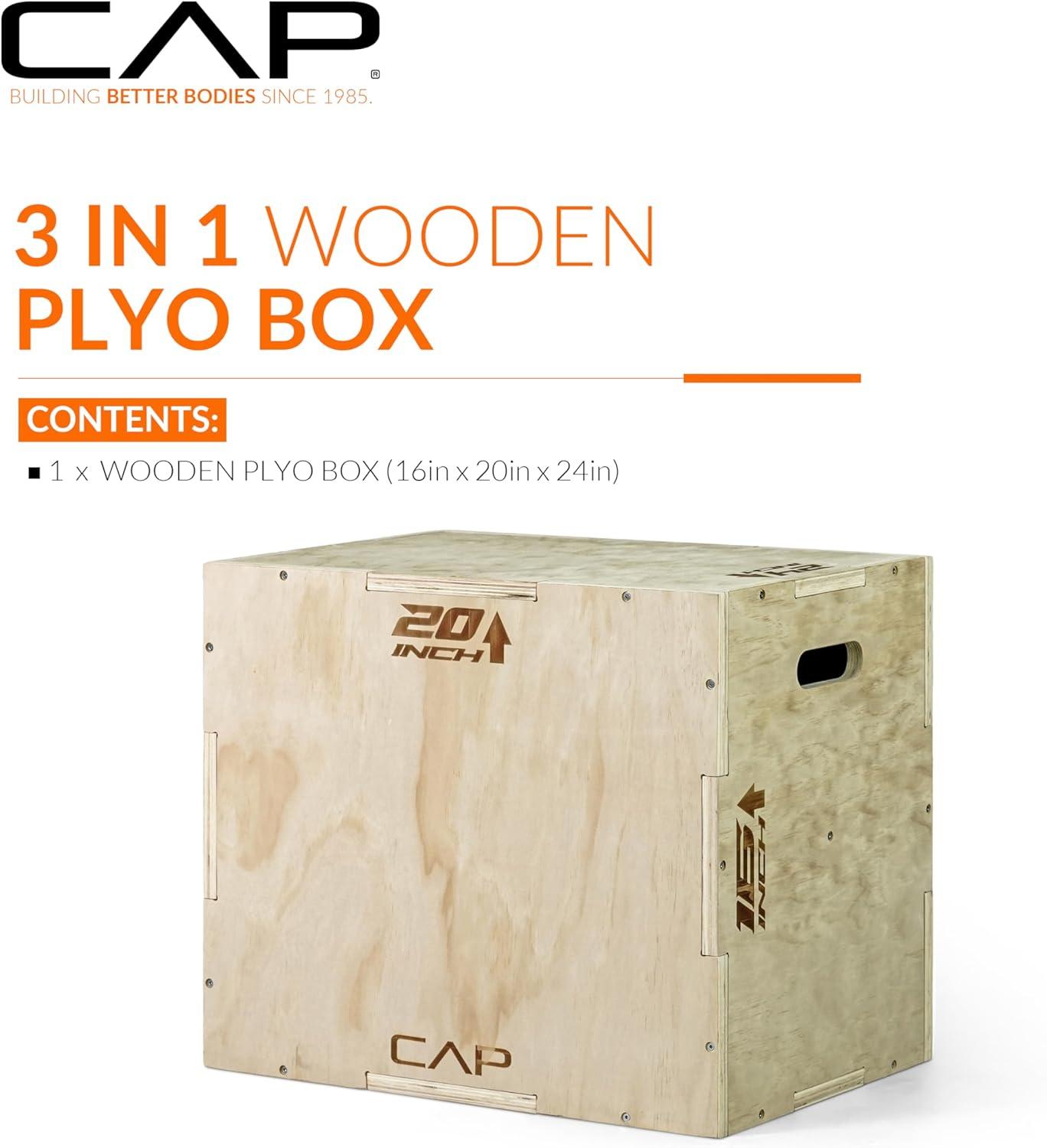 imageCAP Barbell 3in1 Plyometric Box  Multiple Styles and SizesWOOD
