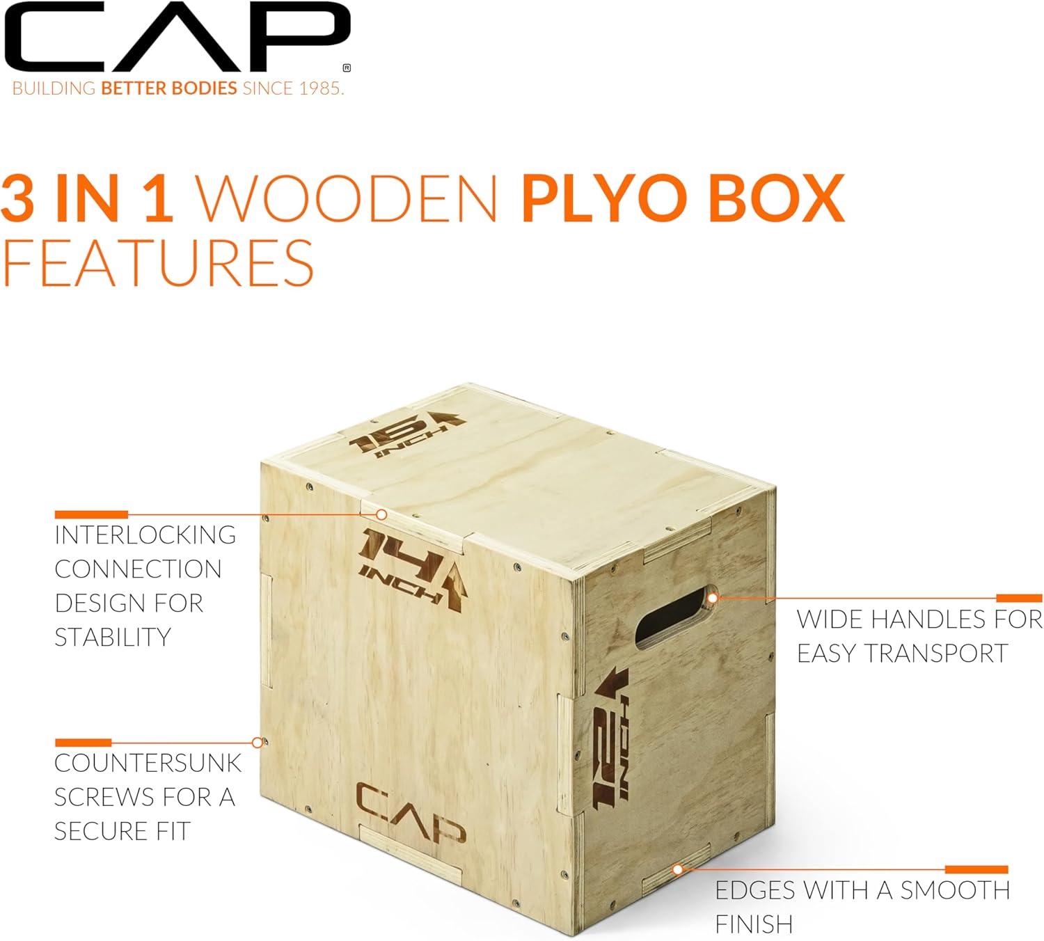 imageCAP Barbell 3in1 Plyometric Box  Multiple Styles and SizesWOOD