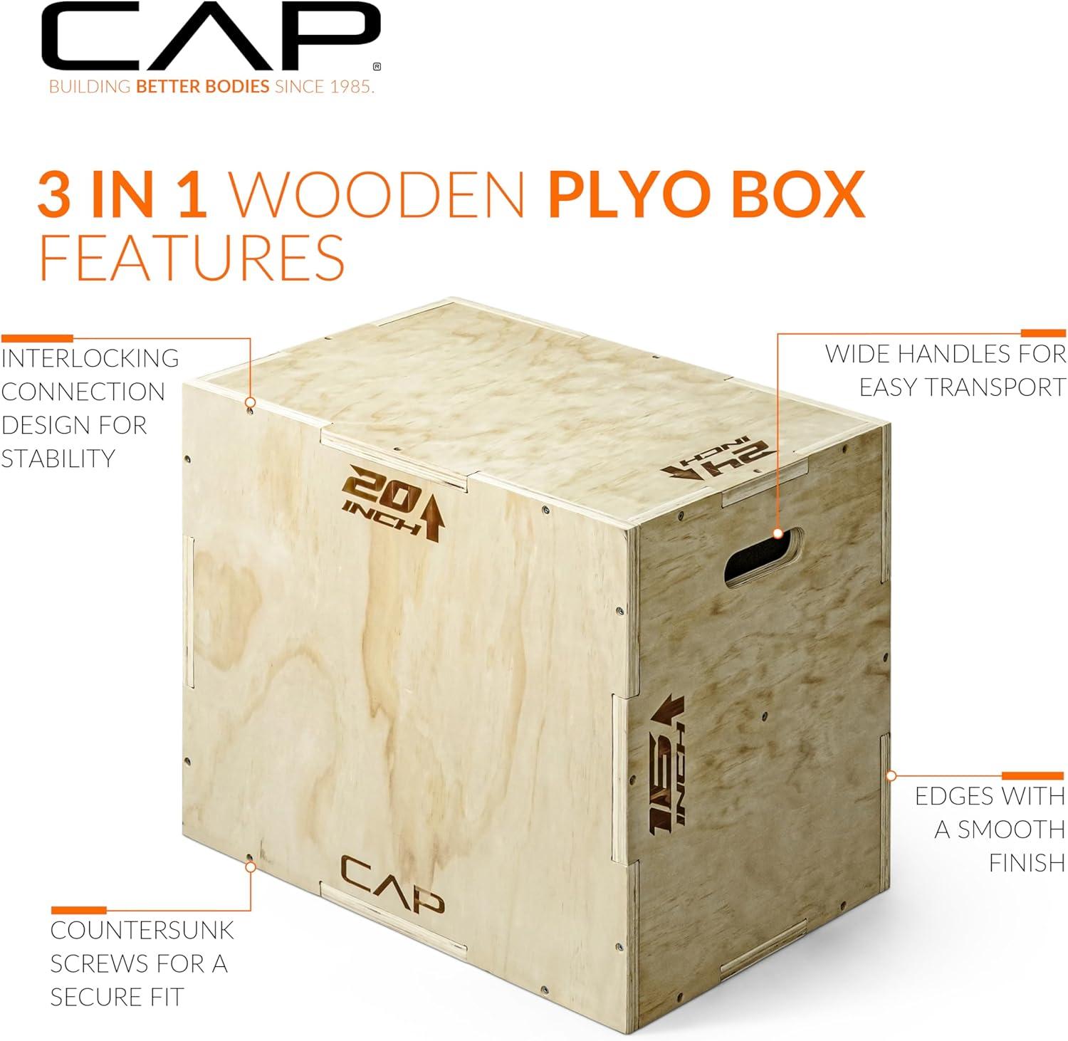 imageCAP Barbell 3in1 Plyometric Box  Multiple Styles and SizesWOOD