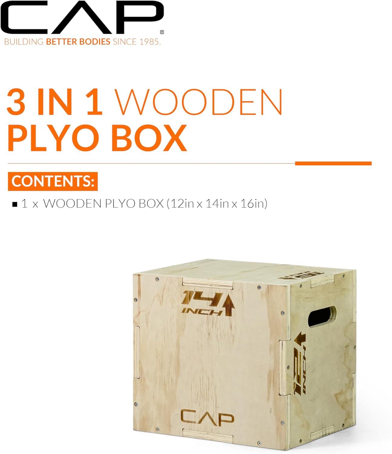 imageCAP Barbell 3in1 Plyometric Box  Multiple Styles and SizesWOOD