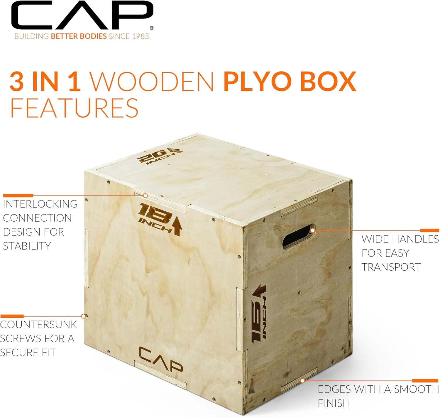 imageCAP Barbell 3in1 Plyometric Box  Multiple Styles and SizesWOOD