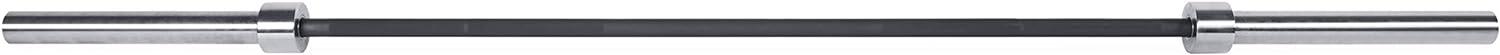 imageCAP Barbell 7Foot Olympic Barbell Pro Series  Olympic ampamp Power Bar OptionsBlackChrome  No Knurled Center New Packaging
