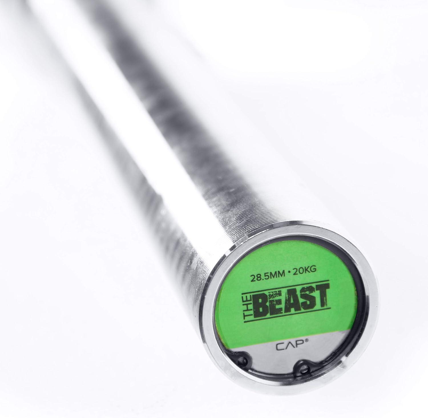 imageCAP Barbell 7Foot Olympic Barbell Pro Series  Olympic ampamp Power Bar OptionsBlackChrome  No Knurled Center New Packaging