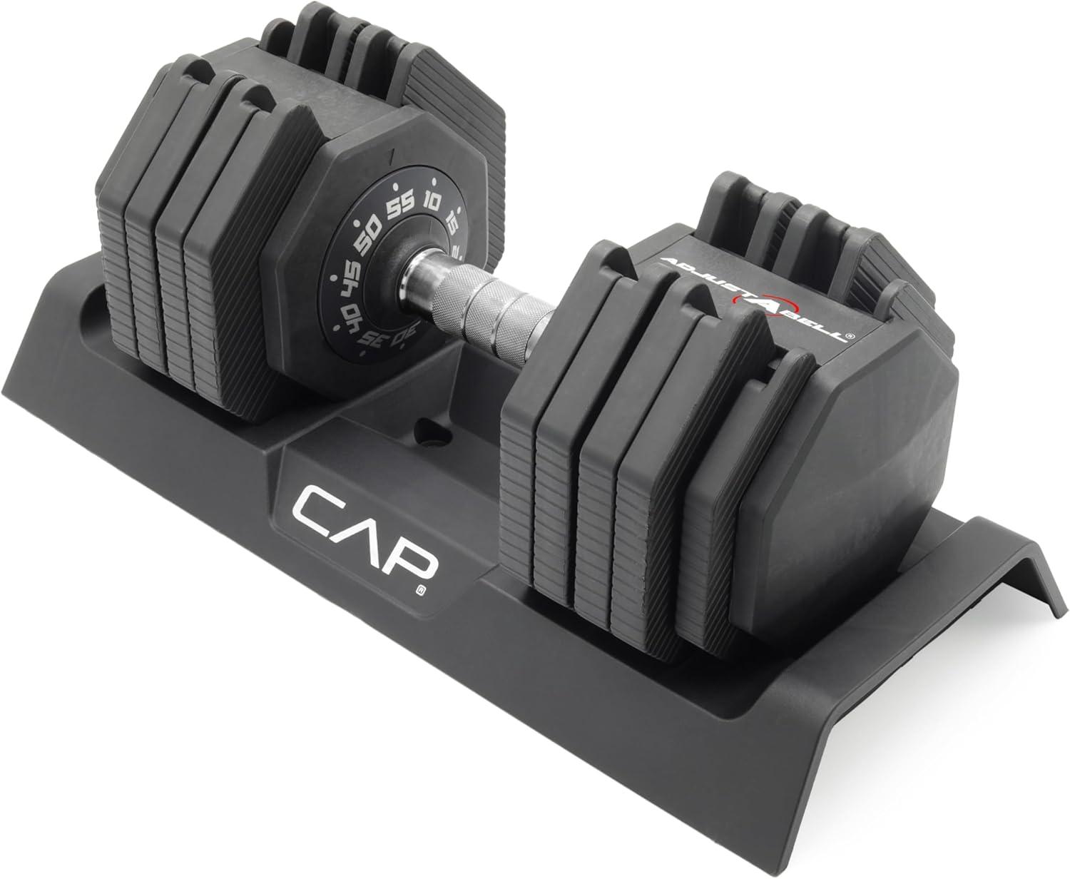 imageCAP Barbell ADJUSTABELL Adjustable 55 lb Hex Dumbbell Weights  Singles ampamp Pairs  Multiple Handle OptionsSingle