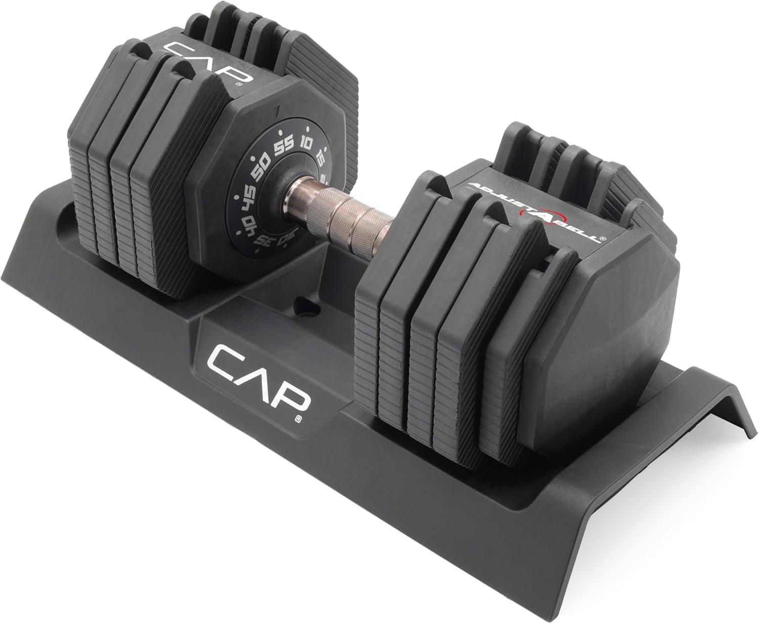 imageCAP Barbell ADJUSTABELL Adjustable 55 lb Hex Dumbbell Weights  Singles ampamp Pairs  Multiple Handle OptionsSingle