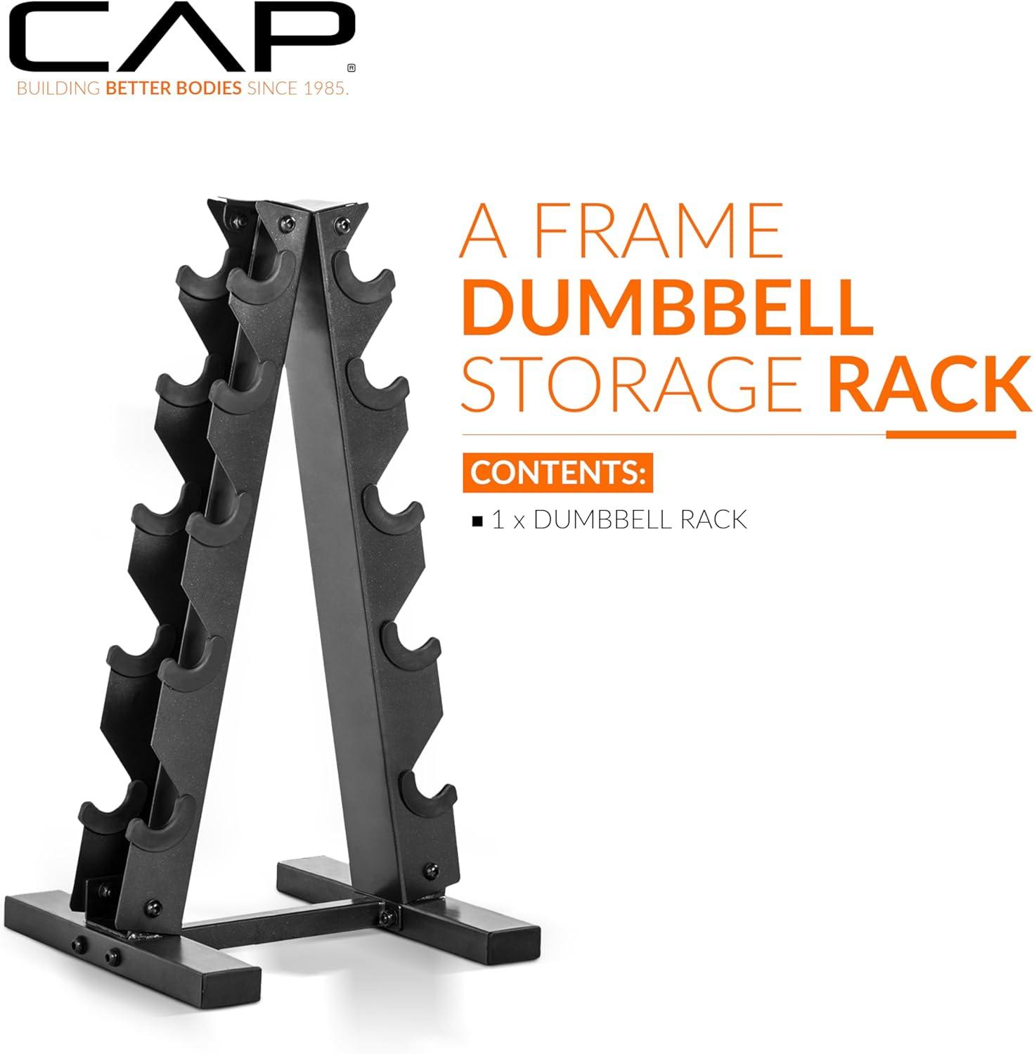 imageCAP Barbell AFrame Dumbbell Weight Rack  Color SeriesBlue
