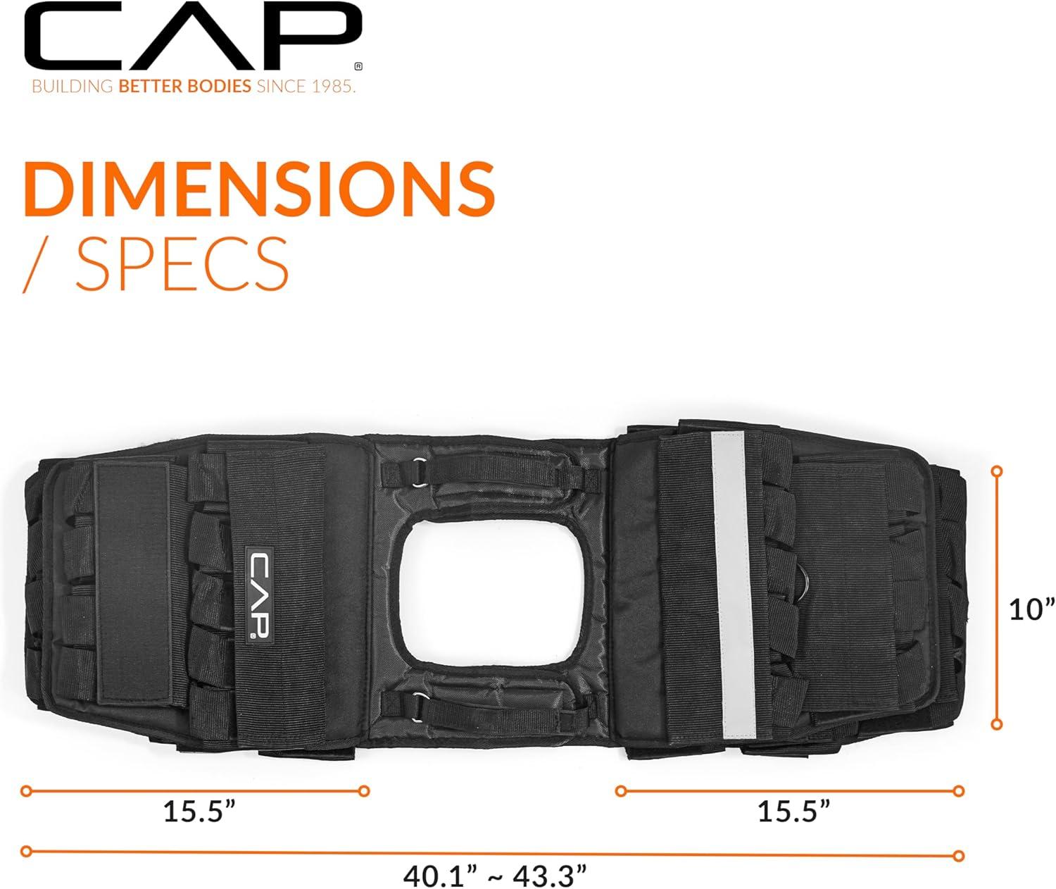 imageCAP Barbell Adjustable Weighted Vest  Various Sizes100lbs