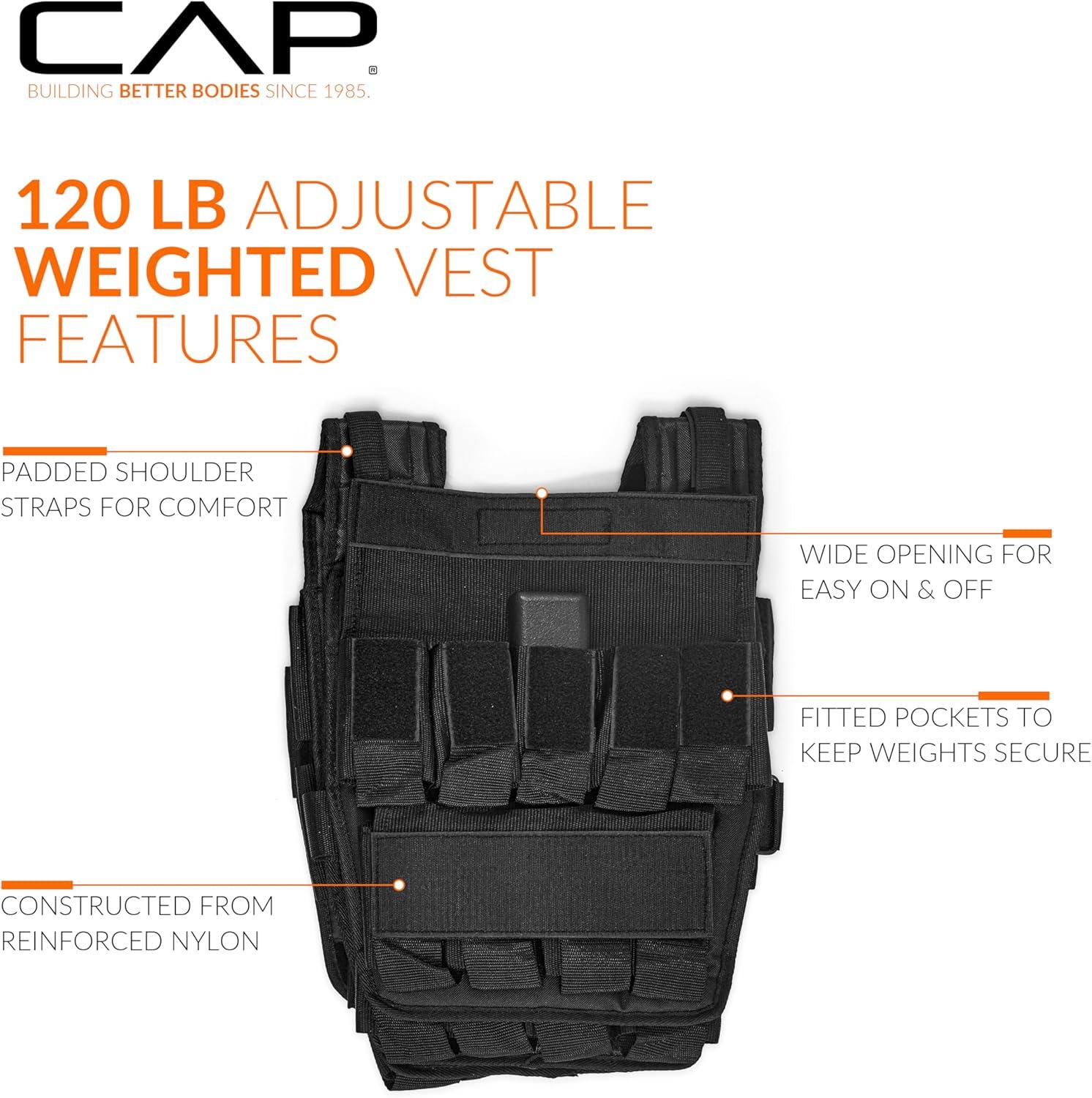 imageCAP Barbell Adjustable Weighted Vest  Various Sizes120lbs