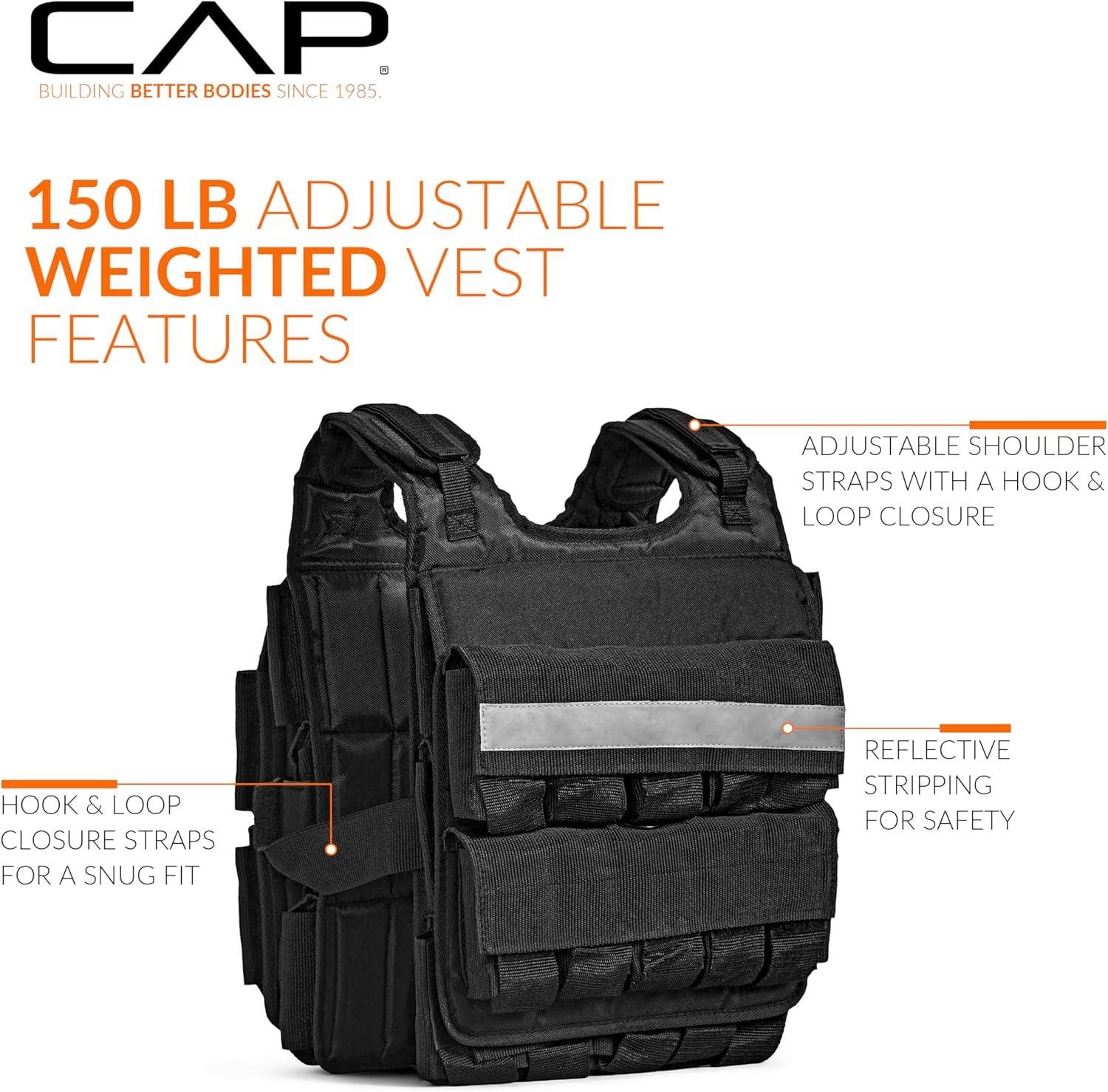 imageCAP Barbell Adjustable Weighted Vest  Various Sizes150lbs