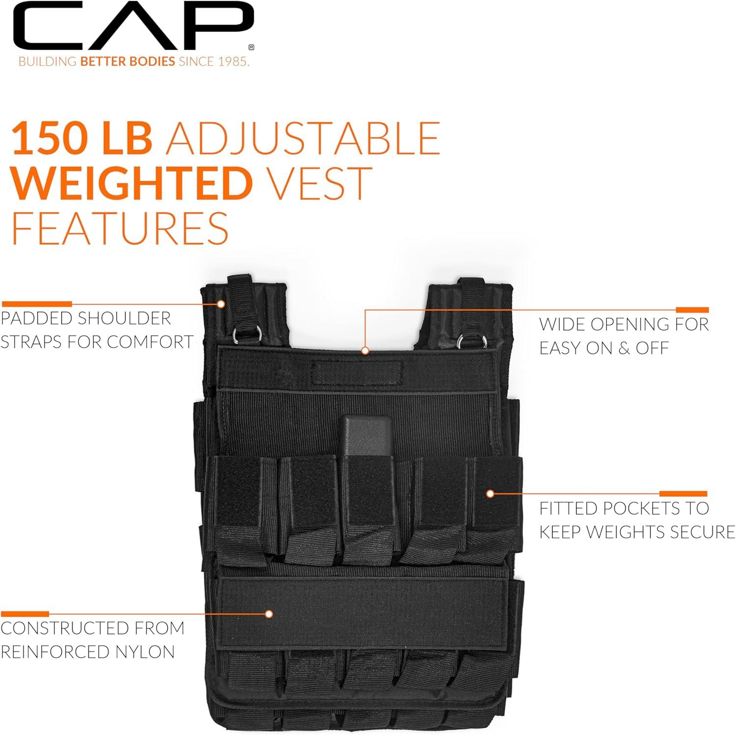 imageCAP Barbell Adjustable Weighted Vest  Various Sizes150lbs
