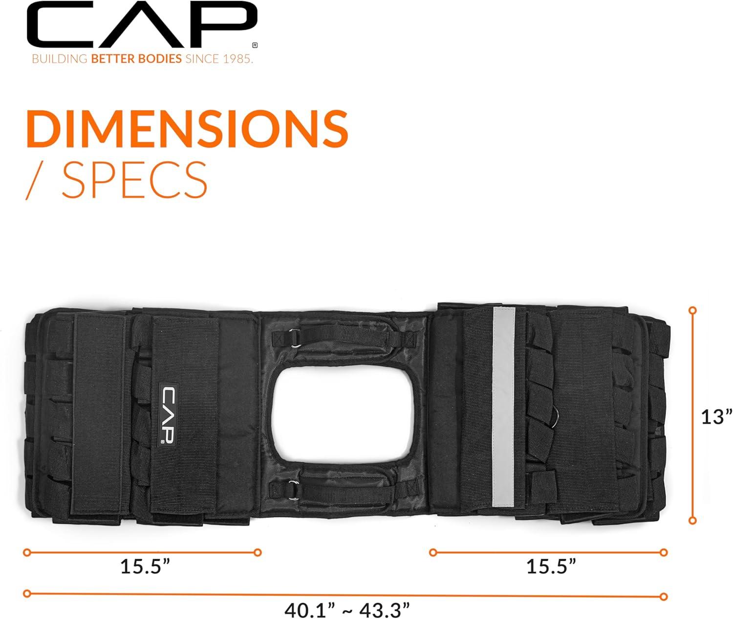 imageCAP Barbell Adjustable Weighted Vest  Various Sizes150lbs