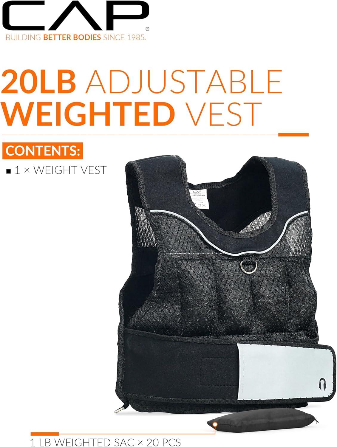 imageCAP Barbell Adjustable Weighted Vest  Various Sizes20lbsC