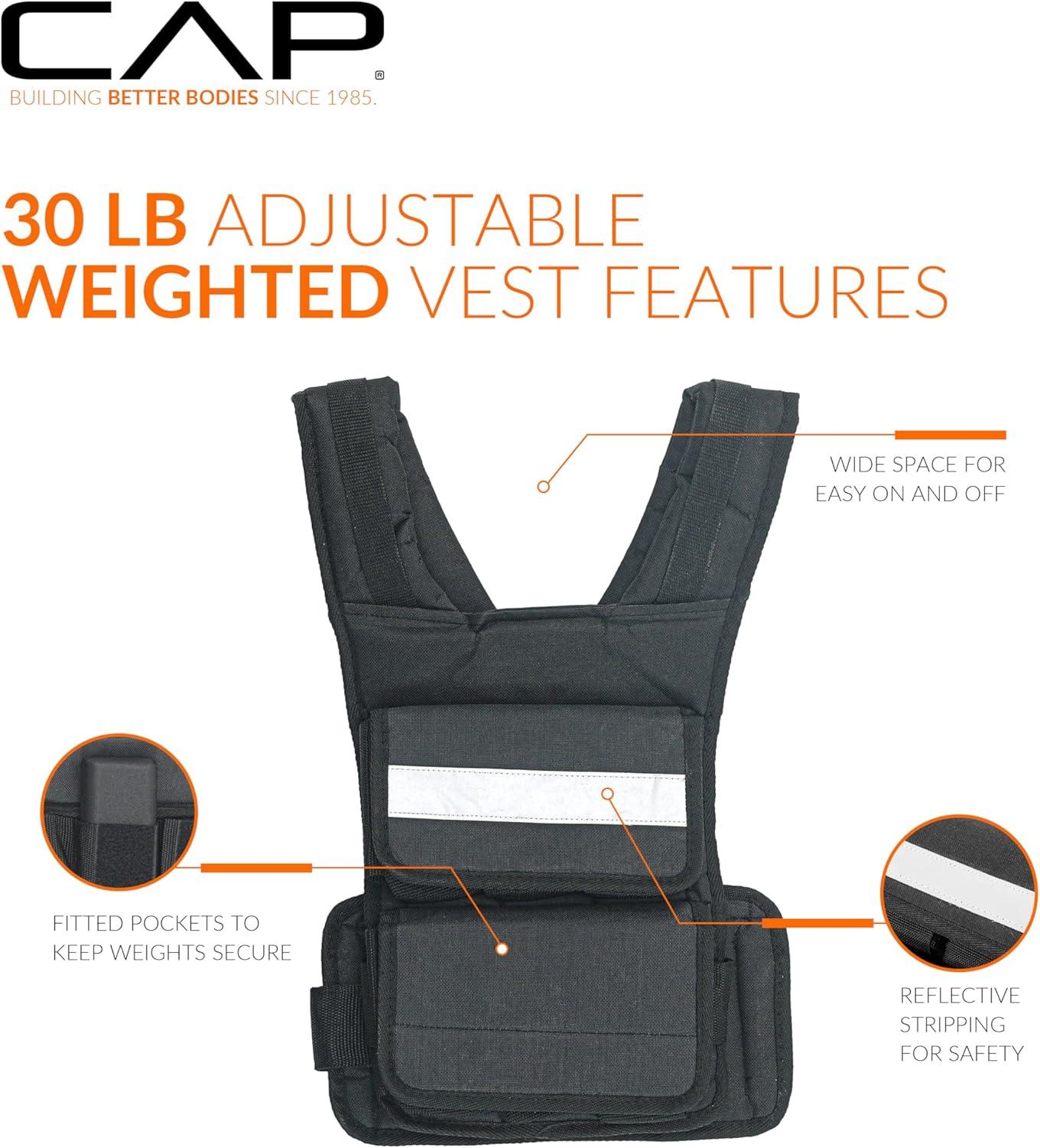 imageCAP Barbell Adjustable Weighted Vest  Various Sizes30lbsF
