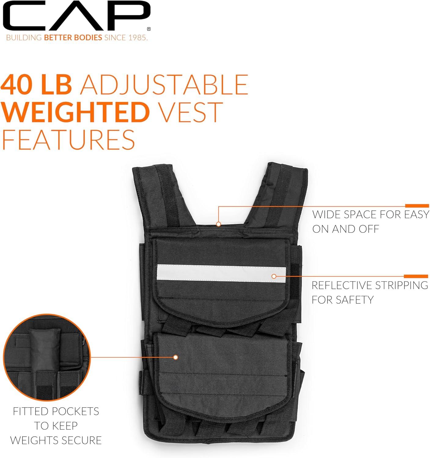 imageCAP Barbell Adjustable Weighted Vest  Various Sizes40lbs