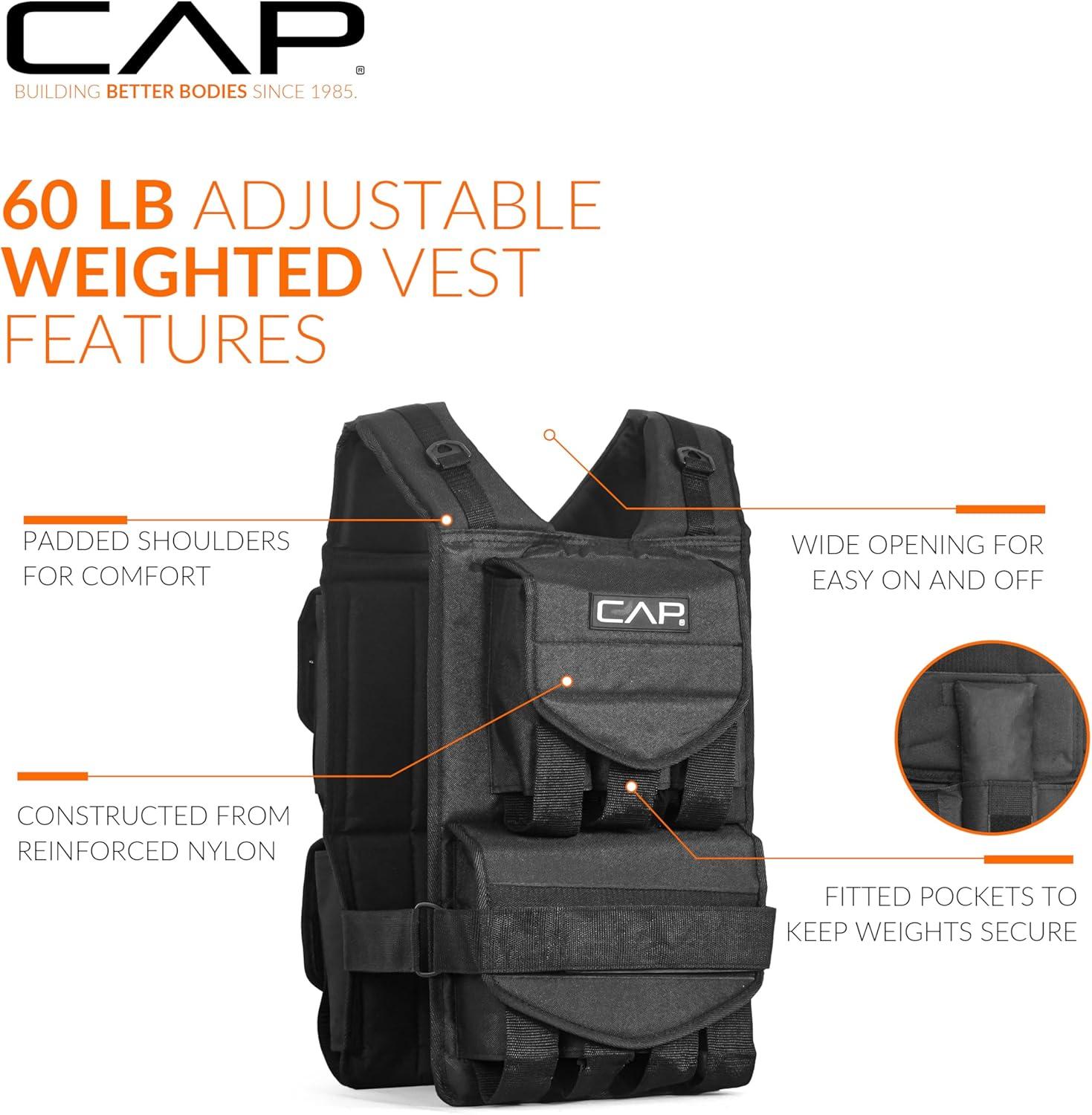 imageCAP Barbell Adjustable Weighted Vest  Various Sizes60lbs
