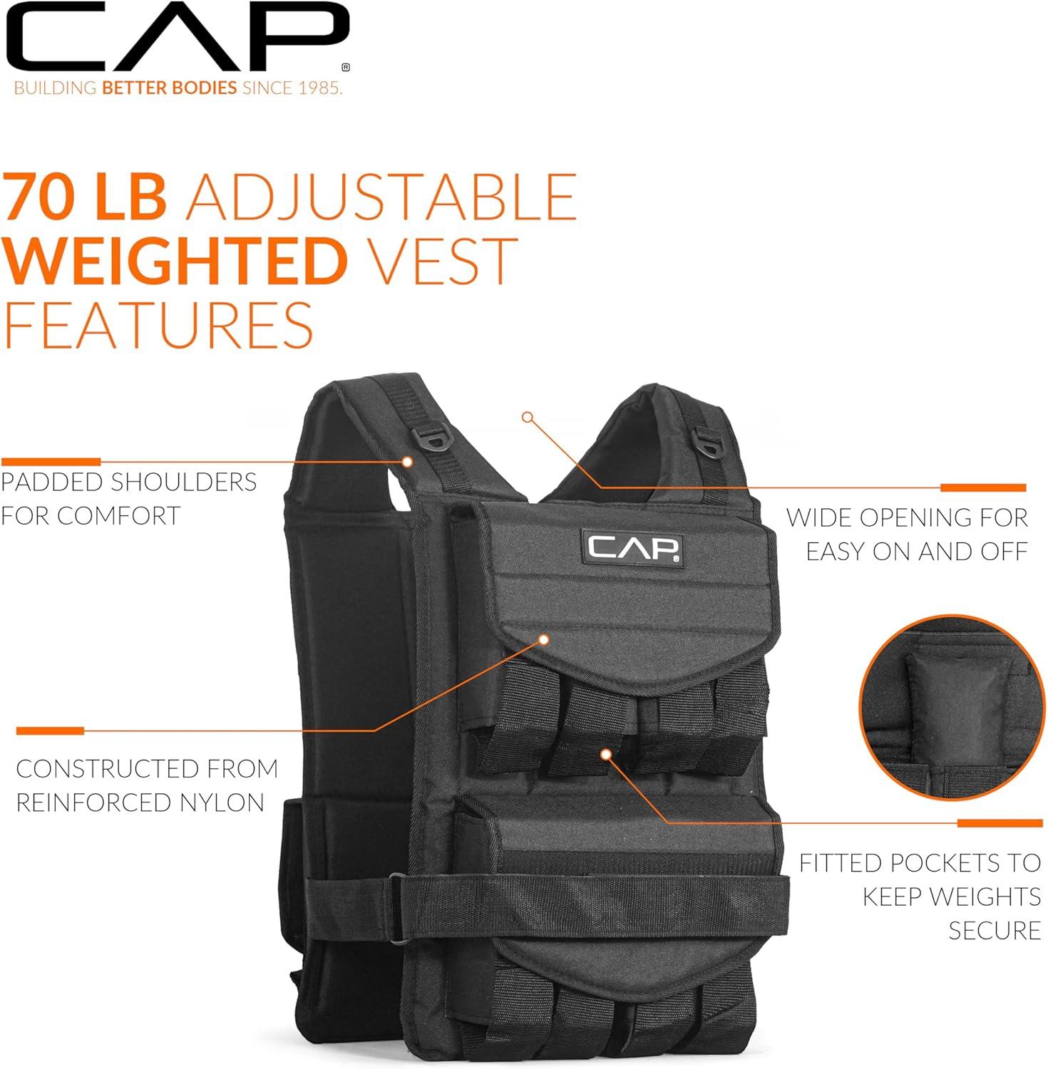 imageCAP Barbell Adjustable Weighted Vest  Various Sizes70lbs