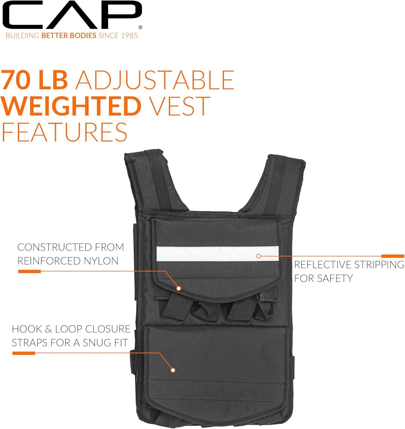 imageCAP Barbell Adjustable Weighted Vest  Various Sizes70lbs