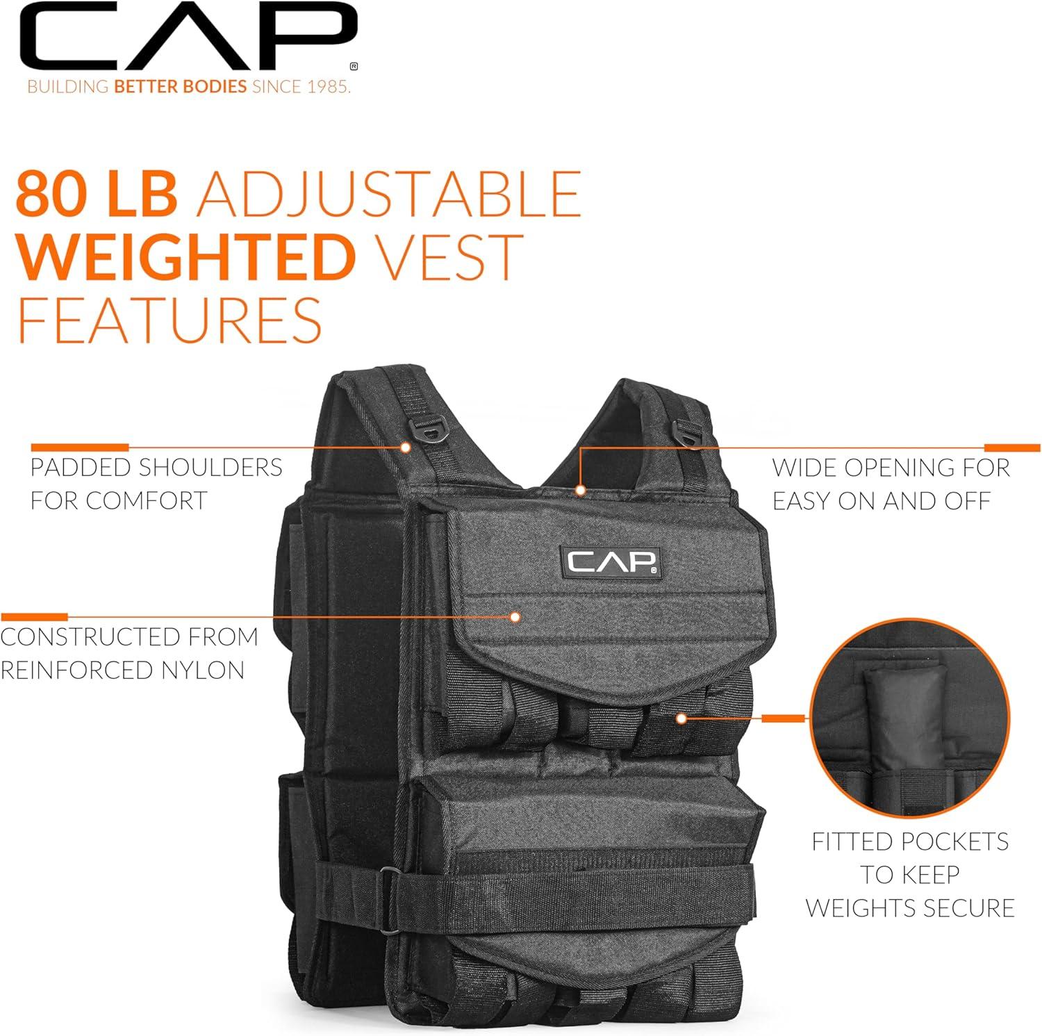 imageCAP Barbell Adjustable Weighted Vest  Various Sizes80lbs